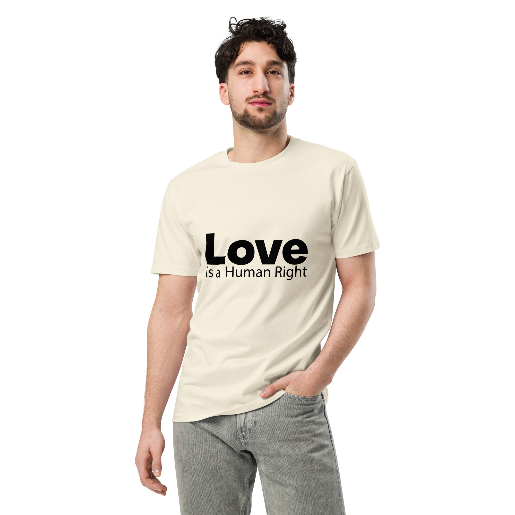 Love Is Human Right Unisex Premium Cotton T-Shirt | Gallory Hive