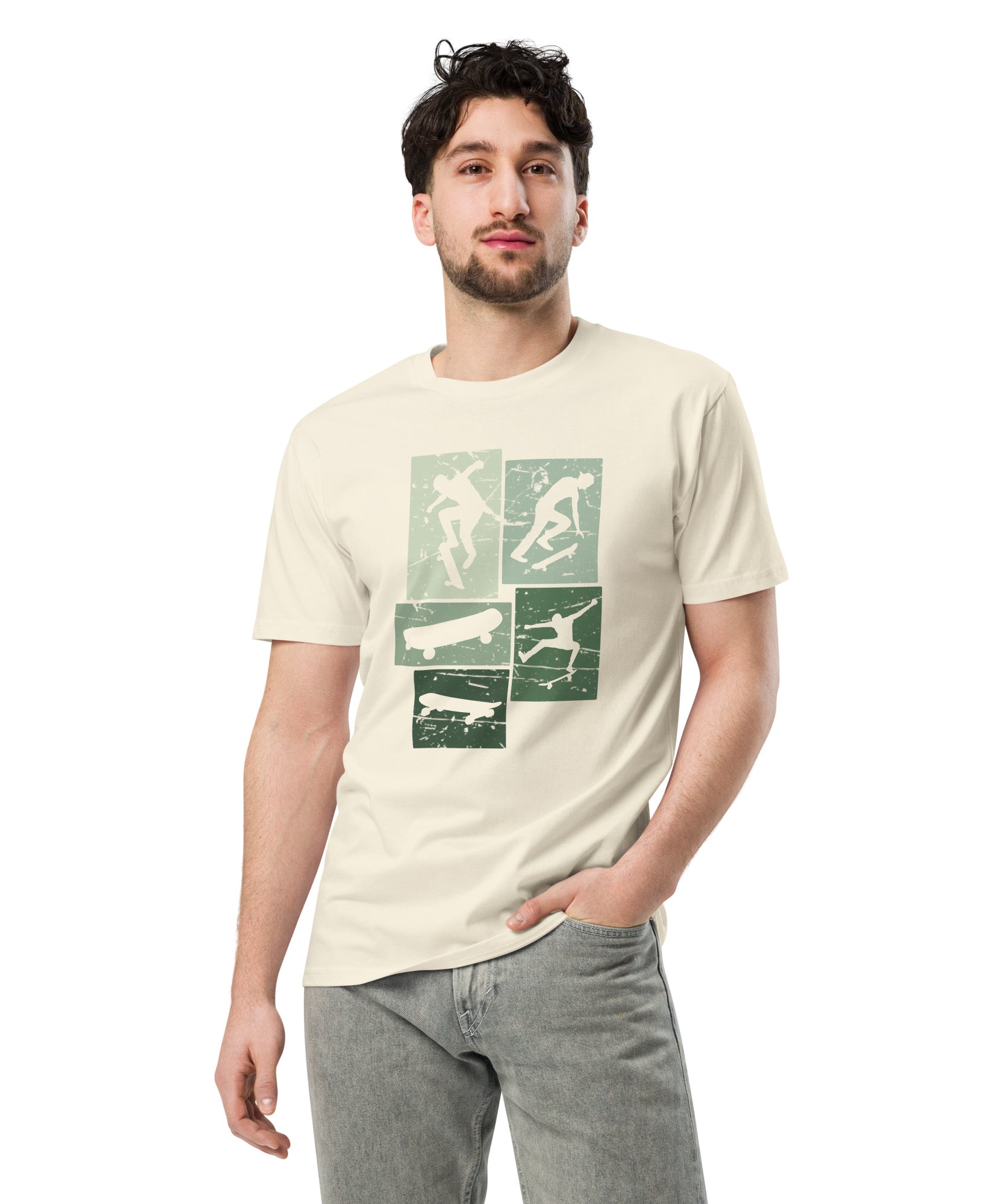 Vintage Skateboarding Cotton Premium T-Shirt | Gallory Hive