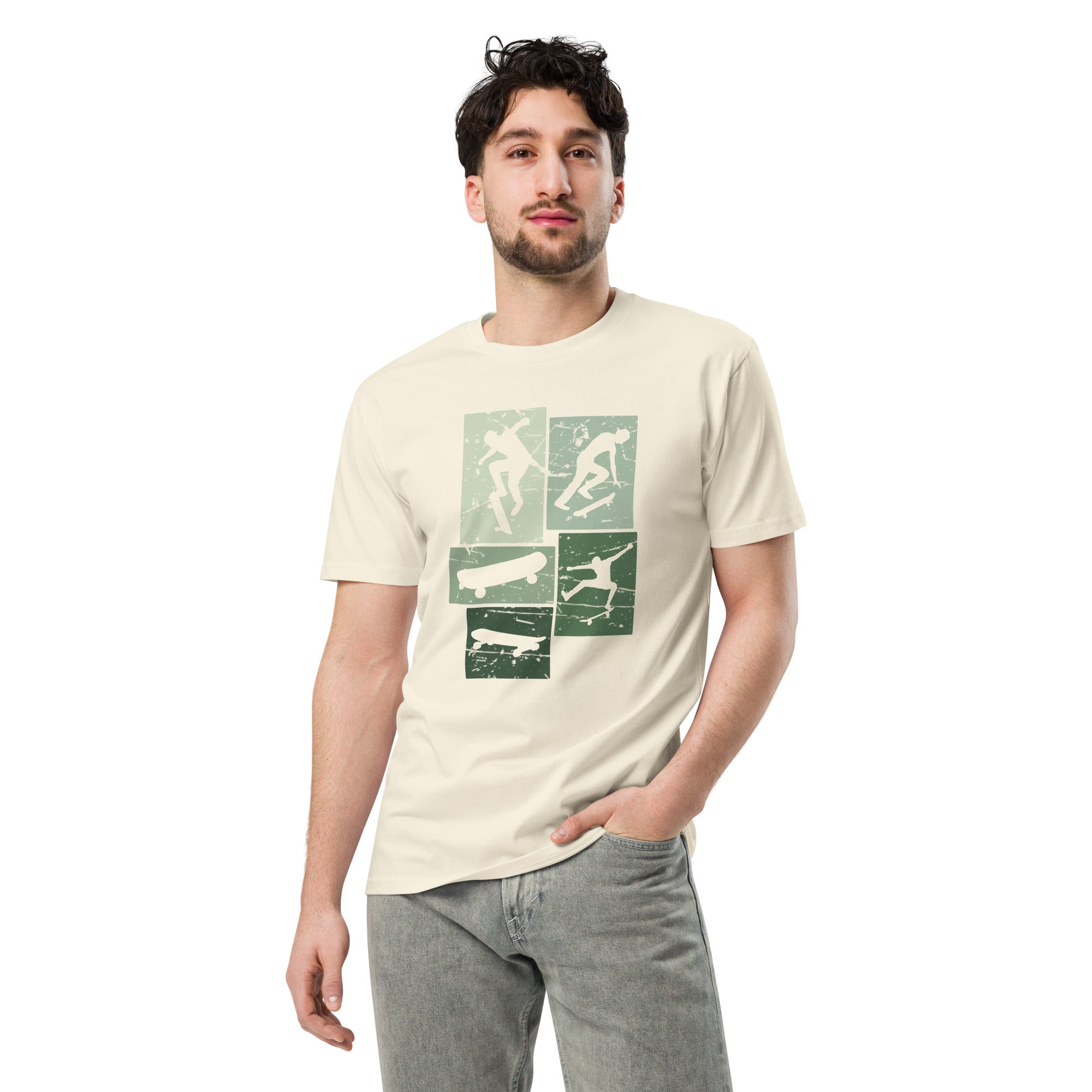 Vintage Skateboarding Cotton Premium T-Shirt | Gallory Hive
