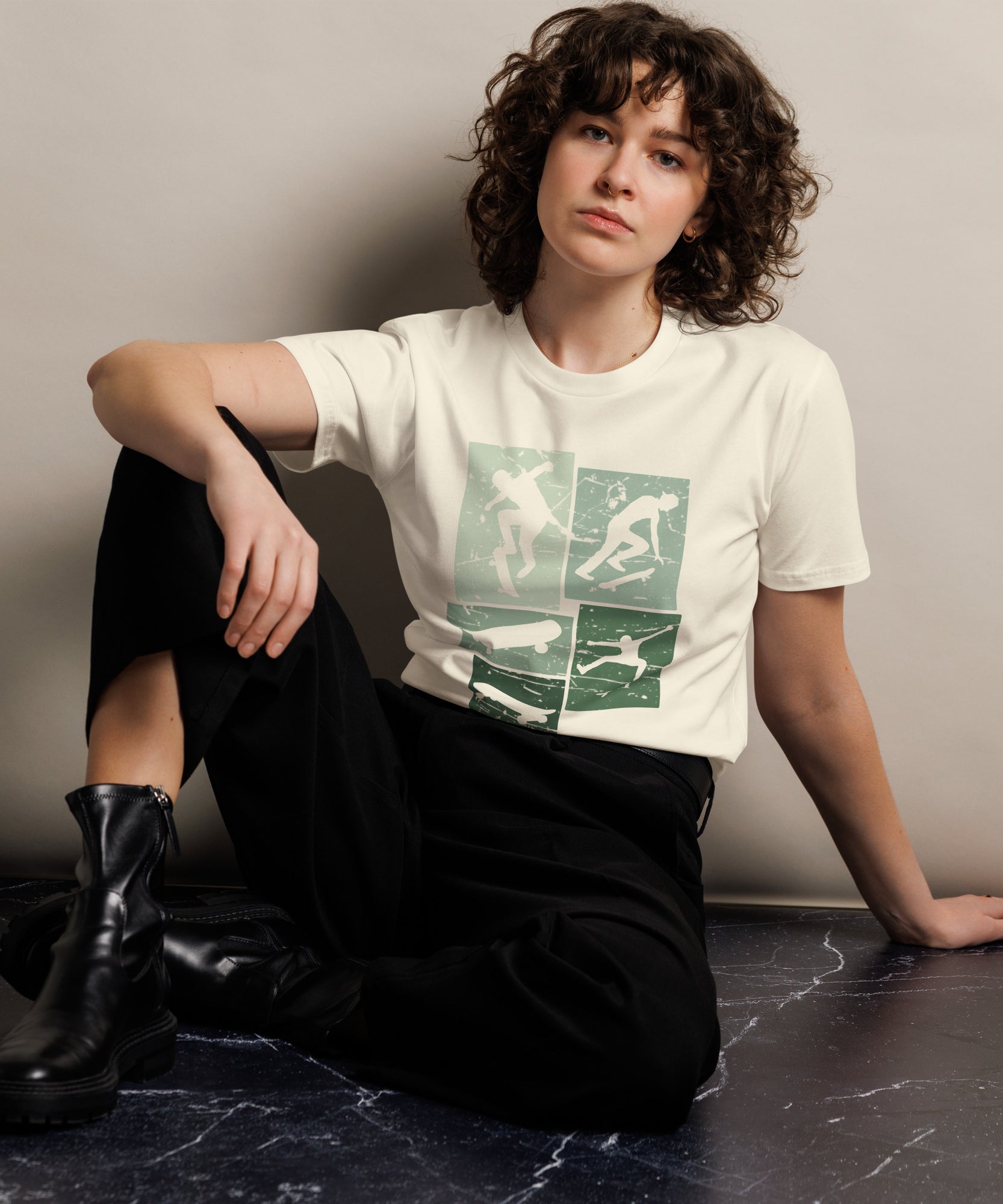 Vintage Skateboarding Cotton Premium T-Shirt | Gallory Hive