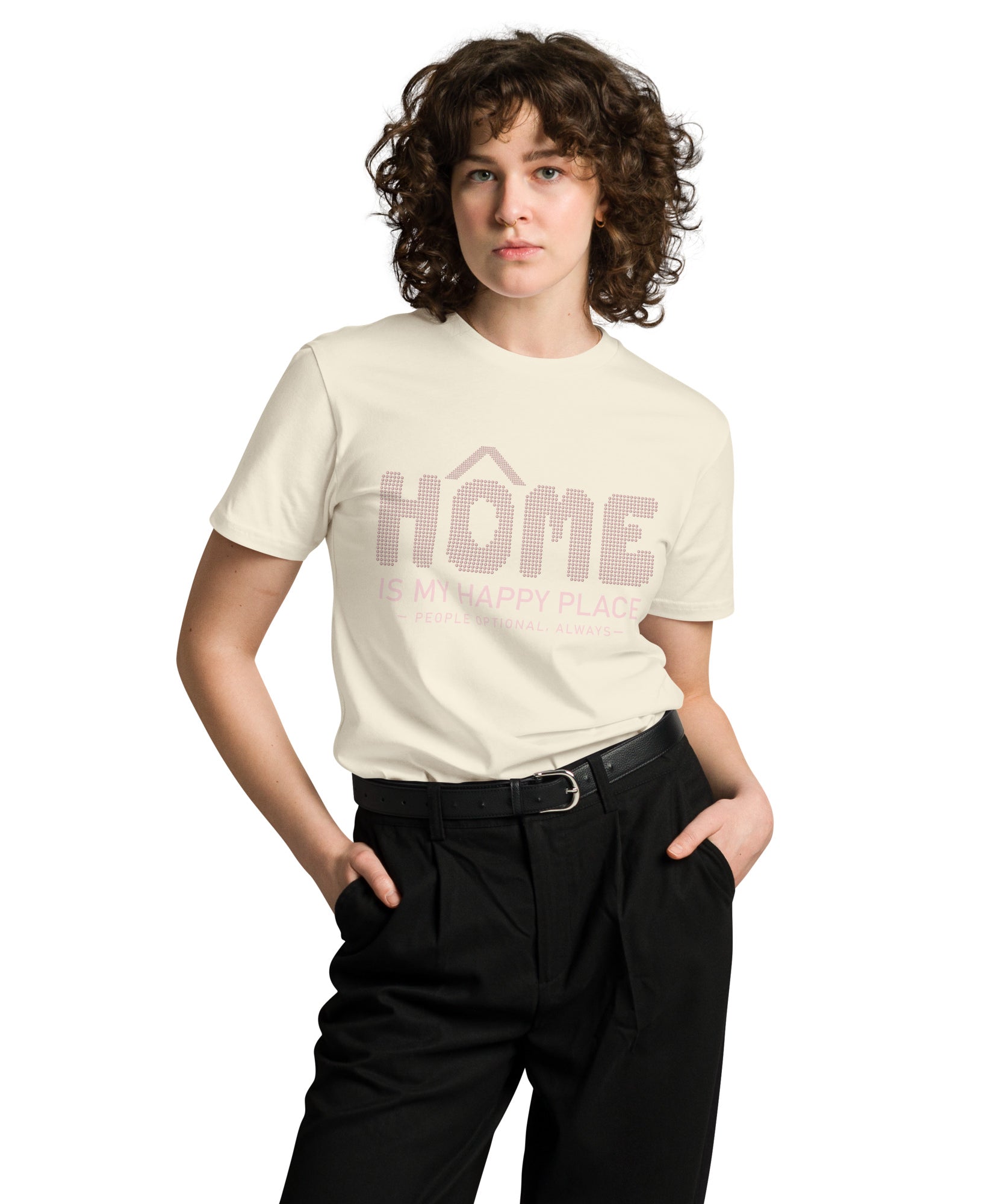Introvert Homebody Premium Cotton T-Shirt | Gallory Hive