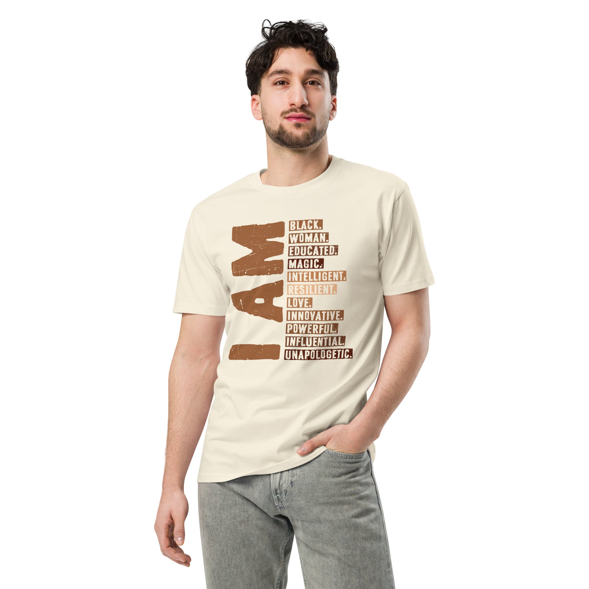 Powerful Black Woman Quote Premium Cotton T-Shirt | Gallory Hive