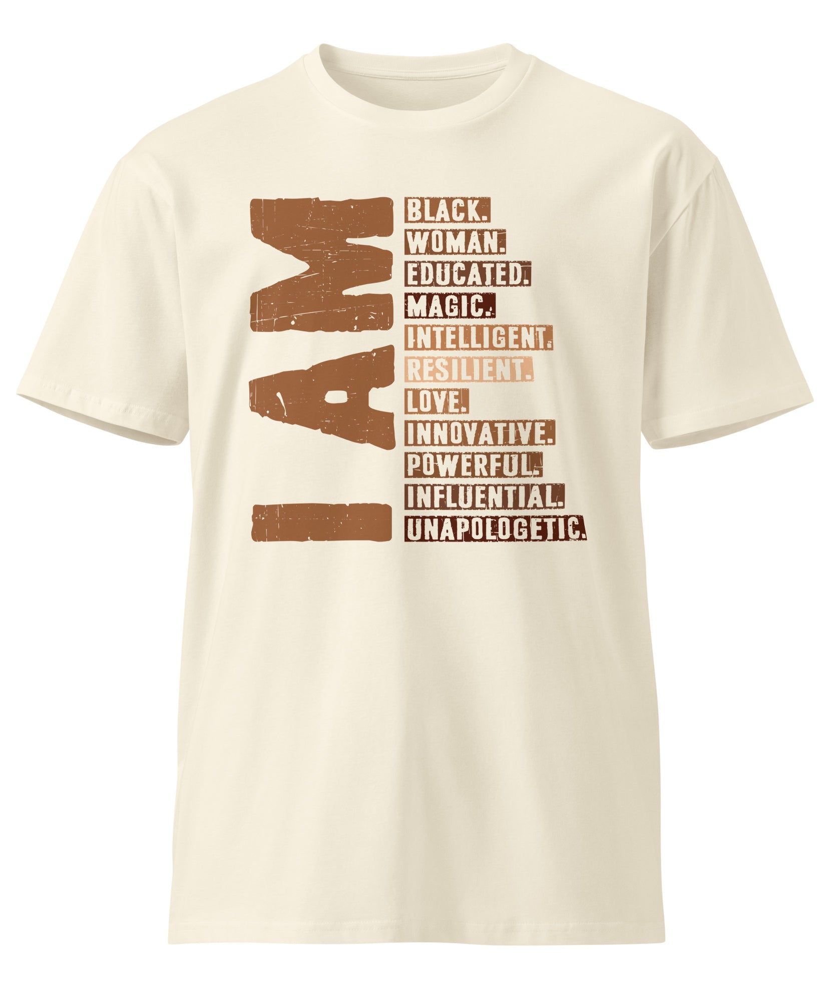 Powerful Black Woman Quote Premium Cotton T-Shirt | Gallory Hive