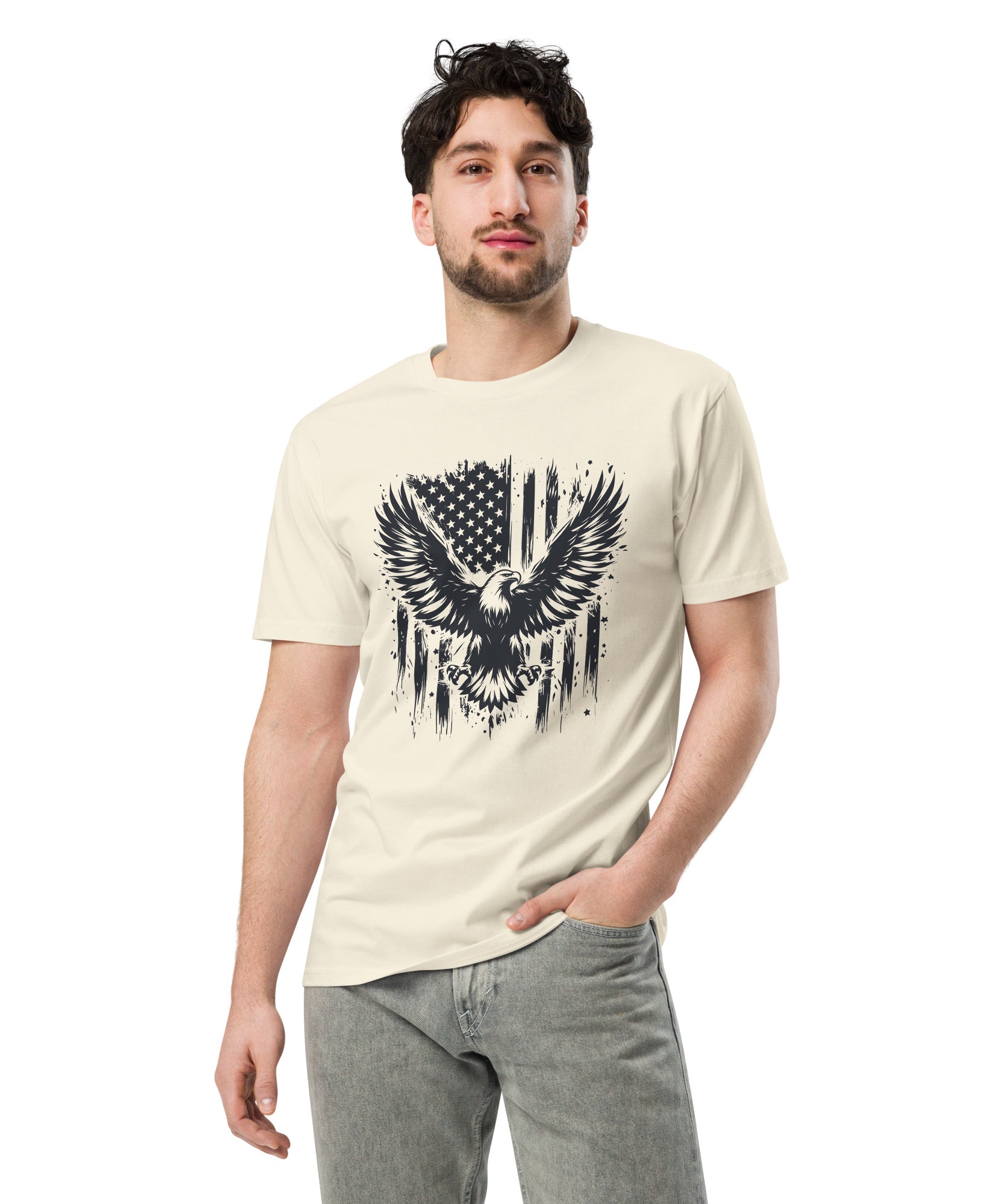 American Eagle Unisex Cotton T-Shirt | Gallory Hive