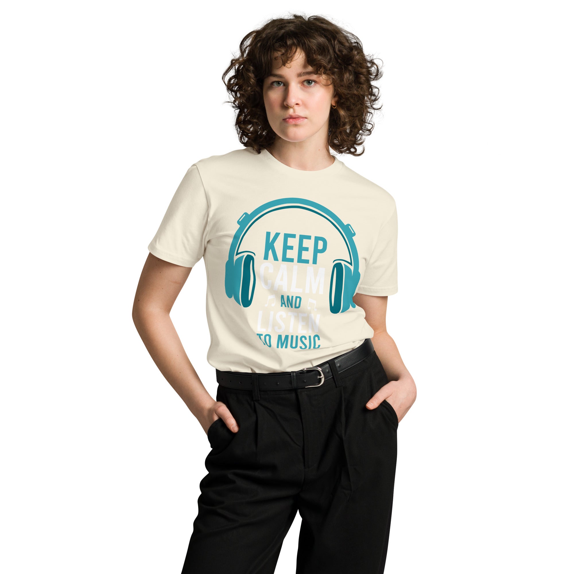 Keep Calm Listen Music Lover T-Shirt | Gallory Hive