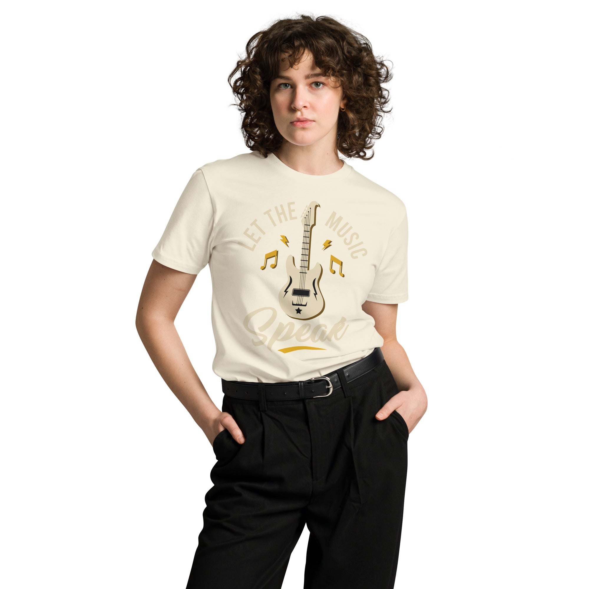 Let the Music Speak Guitar T-Shirt | Gallory Hive