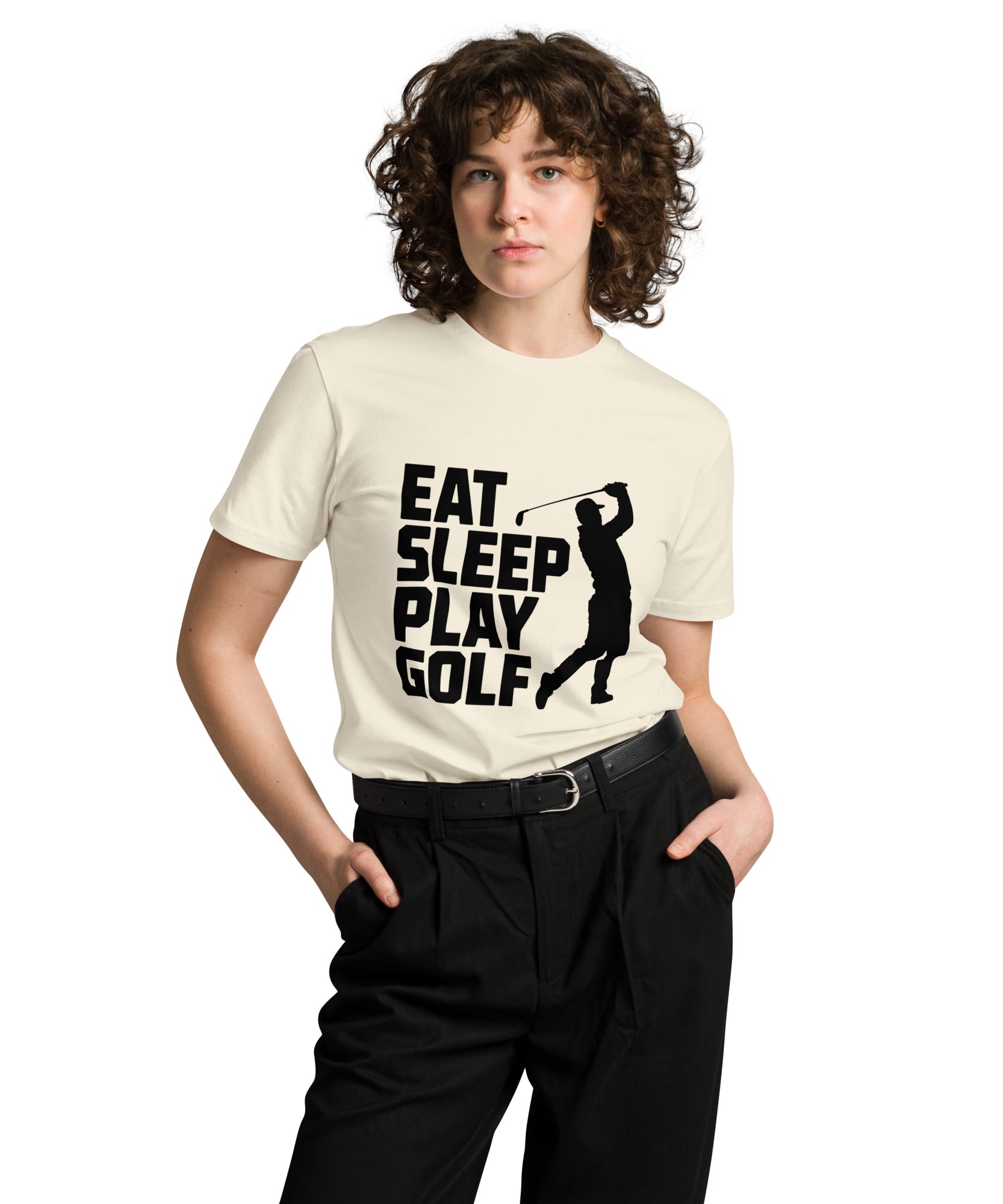 Eat Sleep Play Golf Golfer Unisex Premium T-Shirt | Gallory Hive