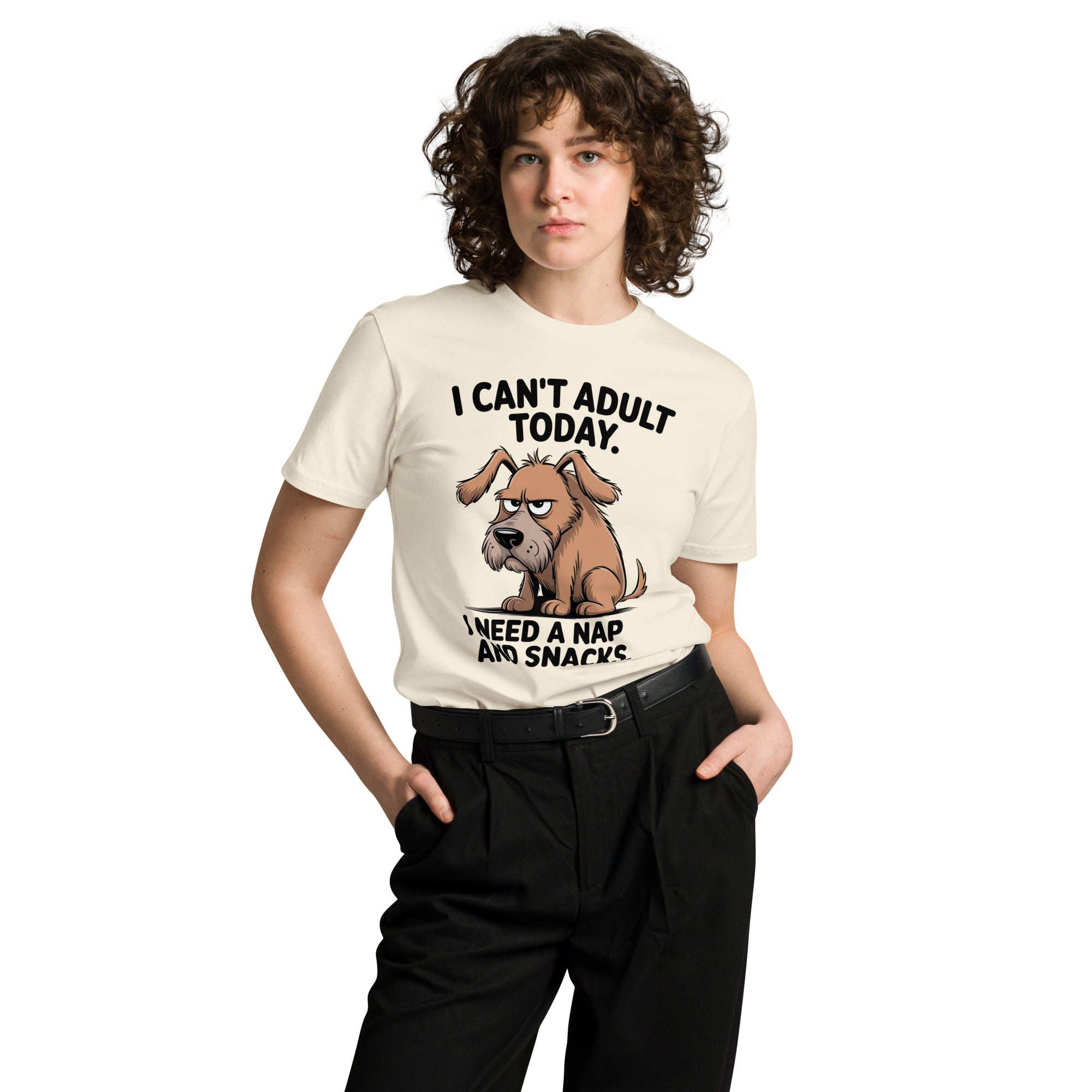 I Can't Adult Today Funny Dog Unisex Premium T-Shirt | Gallory Hive