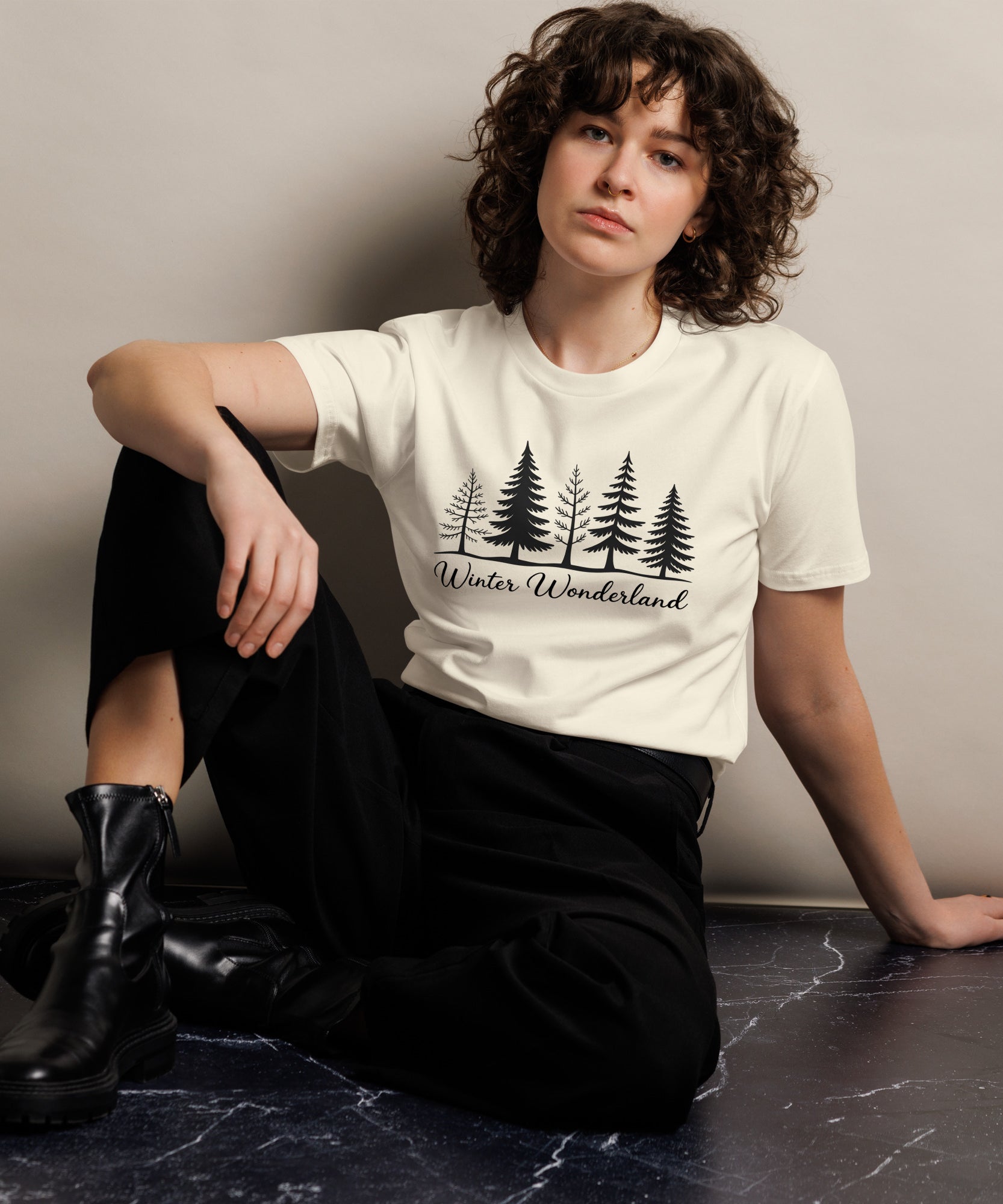 Nature Whisper Forest Trees Graphic Unisex Premium T-Shirt | Gallory Hive