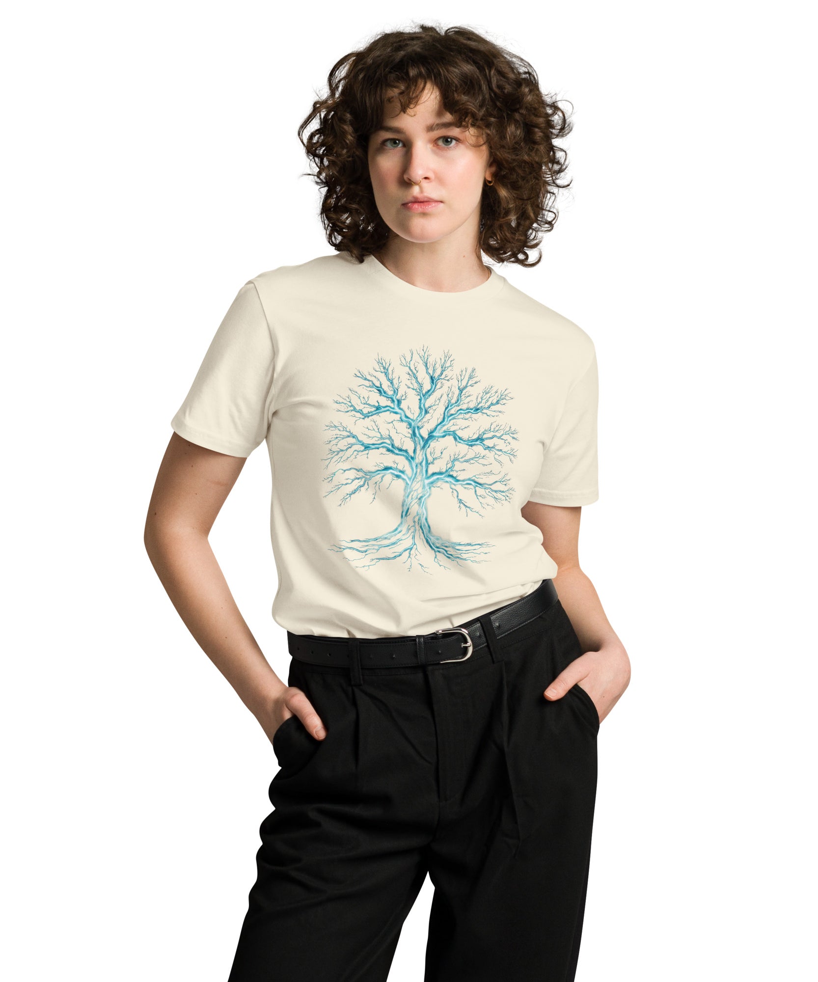 Glowing Mystic Tree of Life Graphic Unisex Premium T-shirt | Gallory Hive