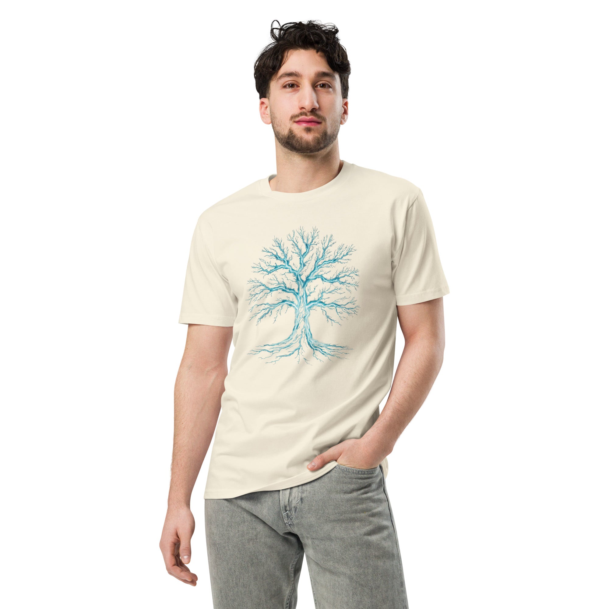 Glowing Mystic Tree of Life Graphic Unisex Premium T-shirt | Gallory Hive