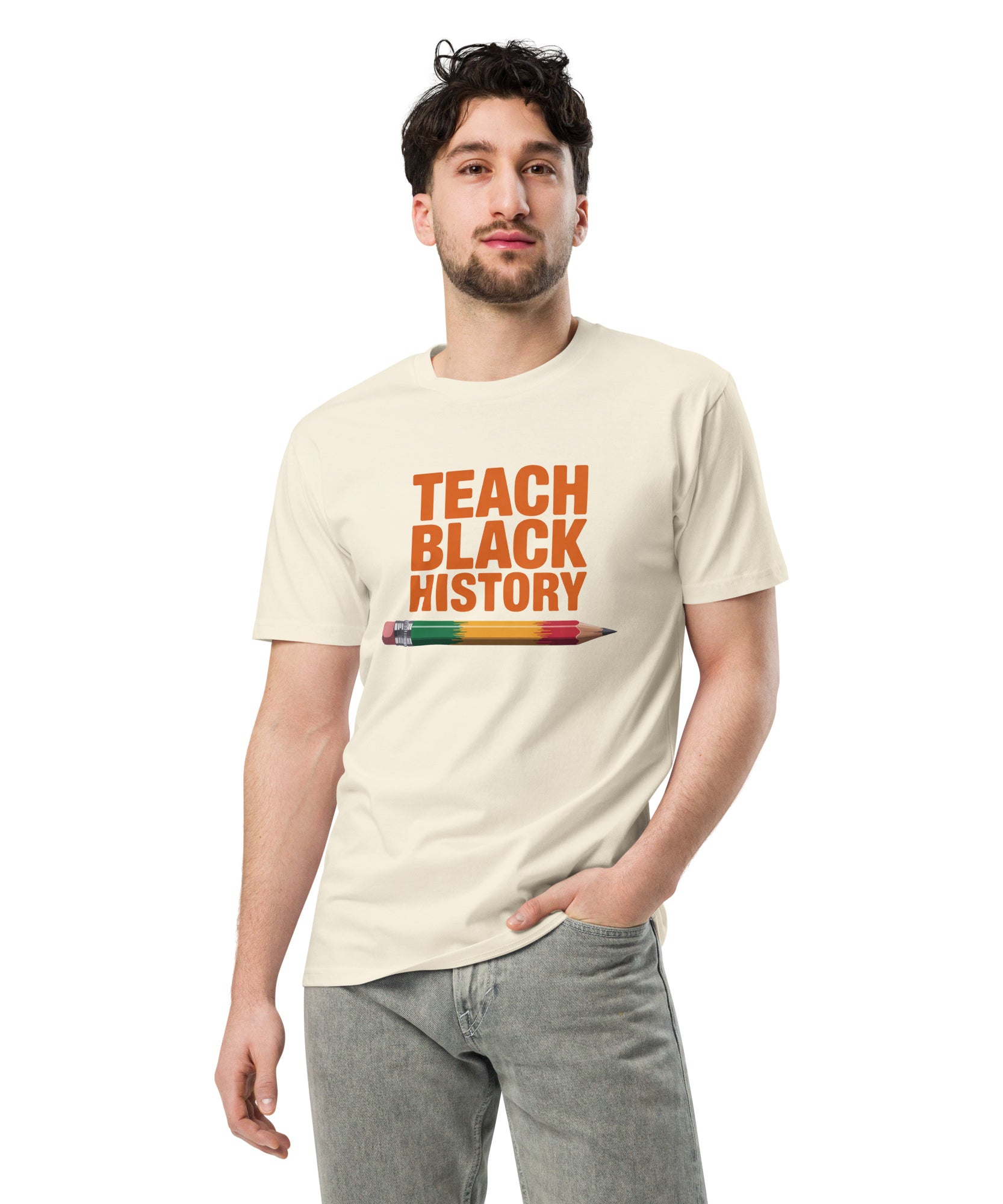 Teach Black History Teacher Pride Graphic Unisex Premium T-shirt | Gallory Hive