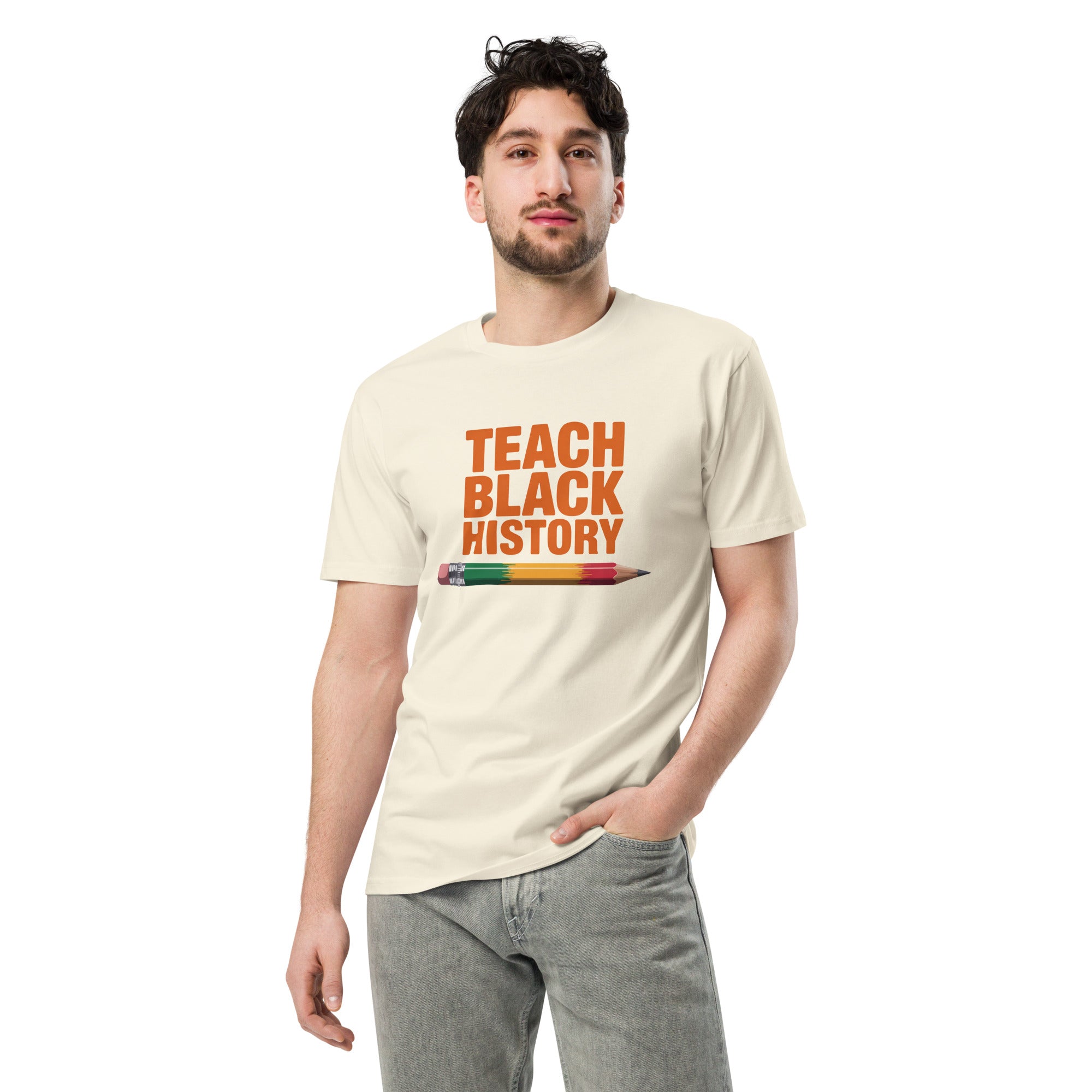 Teach Black History Teacher Pride Graphic Unisex Premium T-shirt | Gallory Hive
