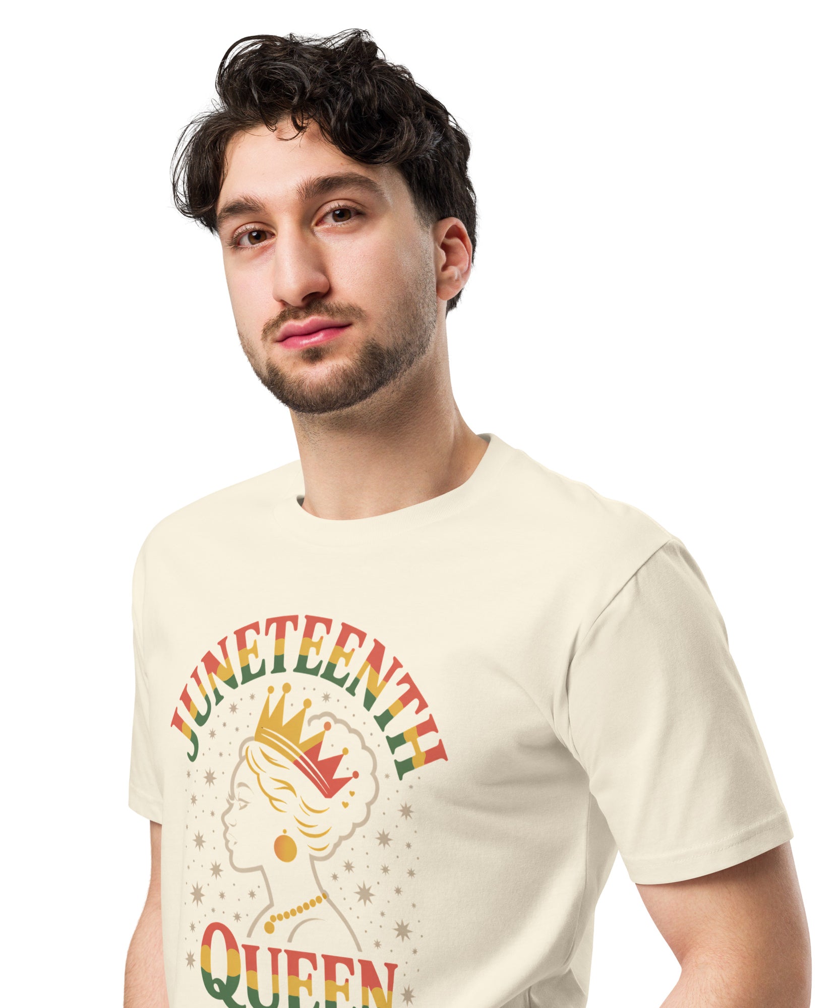 Juneteenth Queen Crown Afro Graphic Unisex Premium T-Shirt | Gallory Hive