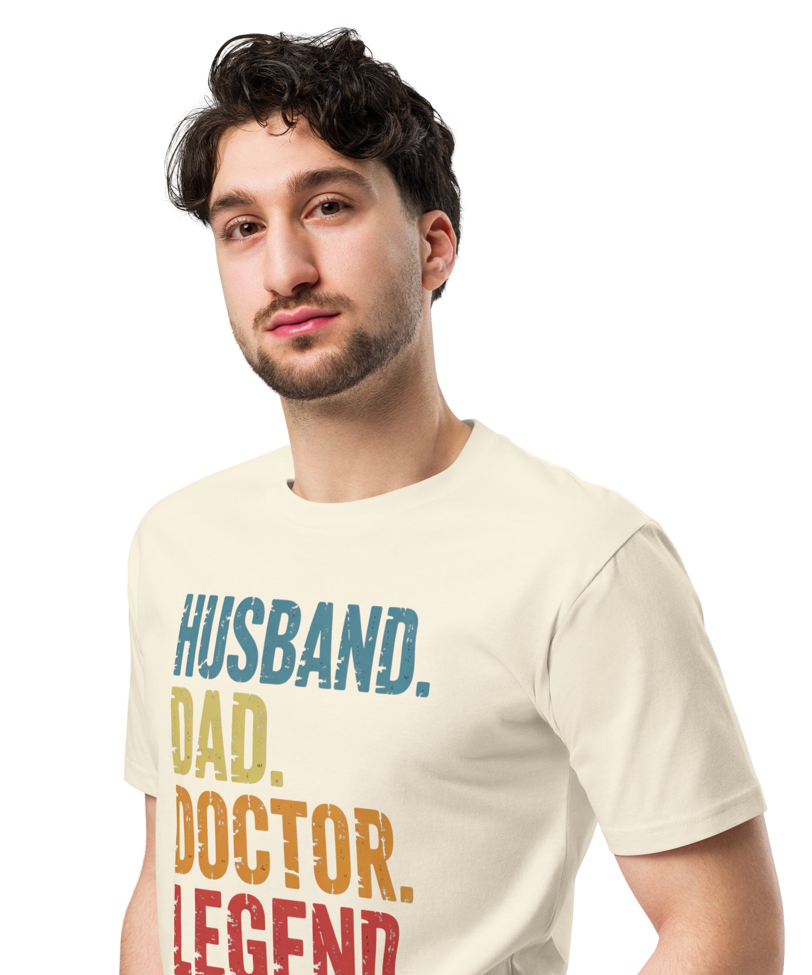 Husband Dad Doctor Legend Funny Doctor Unisex Premium T-Shirt | Gallory Hive