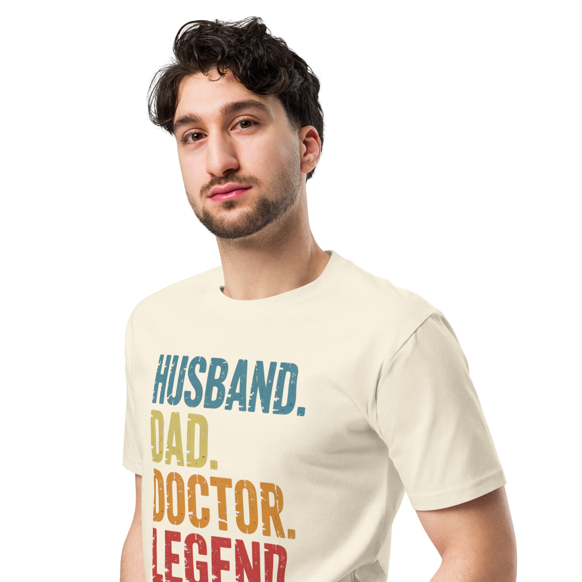 Husband Dad Doctor Legend Funny Doctor Unisex Premium T-Shirt | Gallory Hive