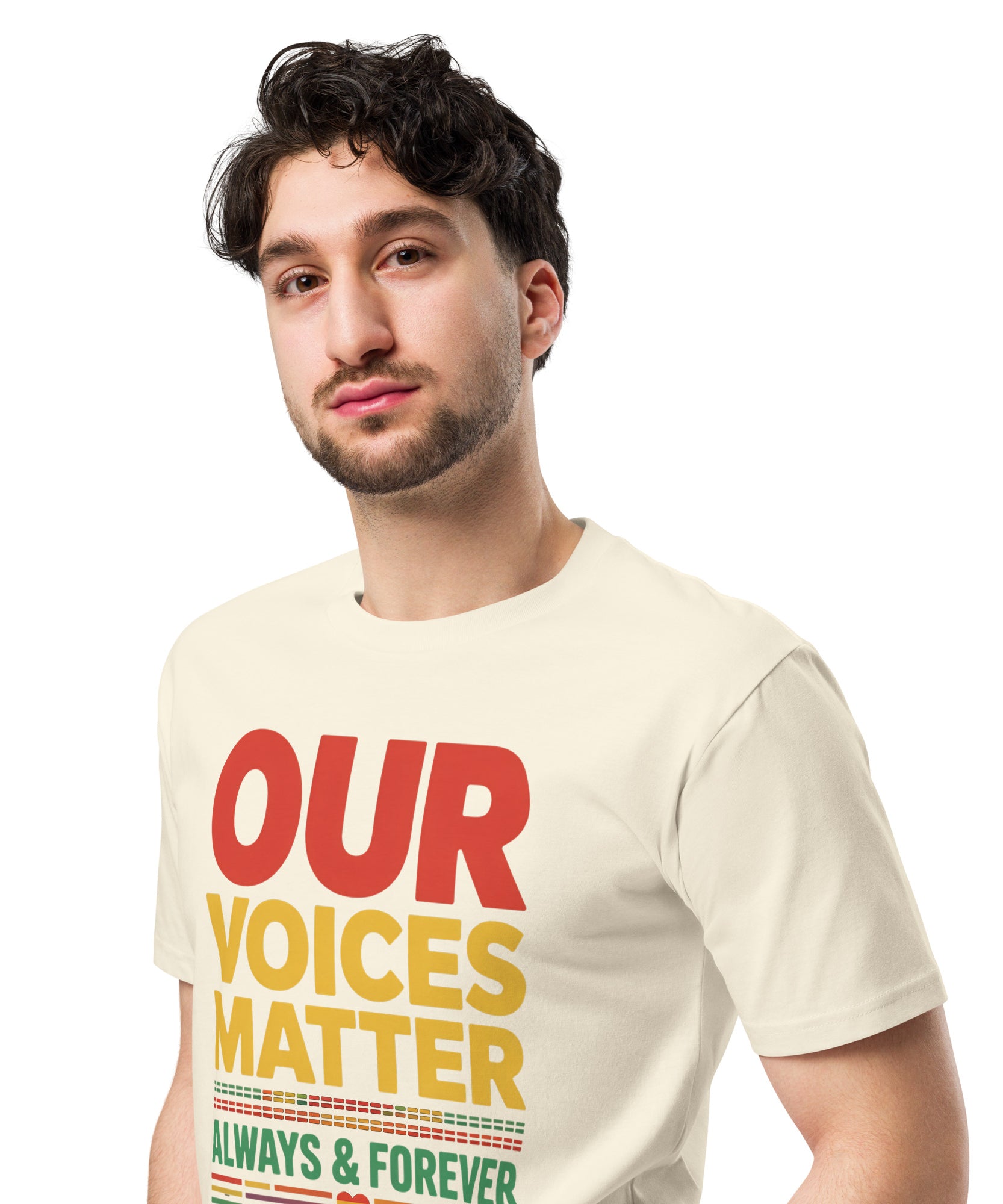 Our Voices Matter Always & Forever Pride Unisex Premium T-shirt | Gallory Hive
