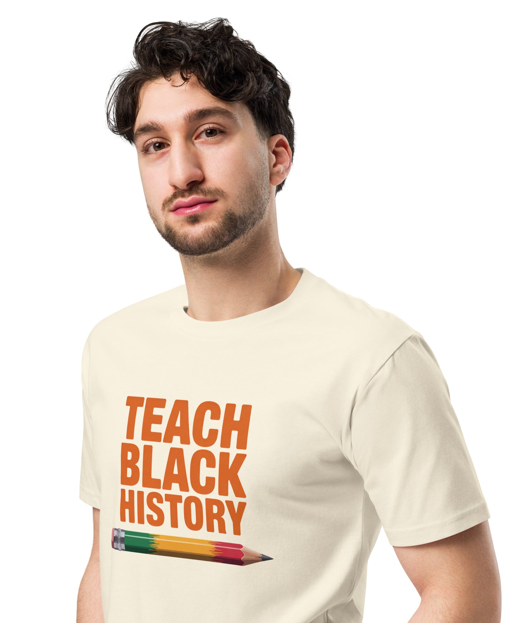 Teach Black History Teacher Pride Graphic Unisex Premium T-shirt | Gallory Hive