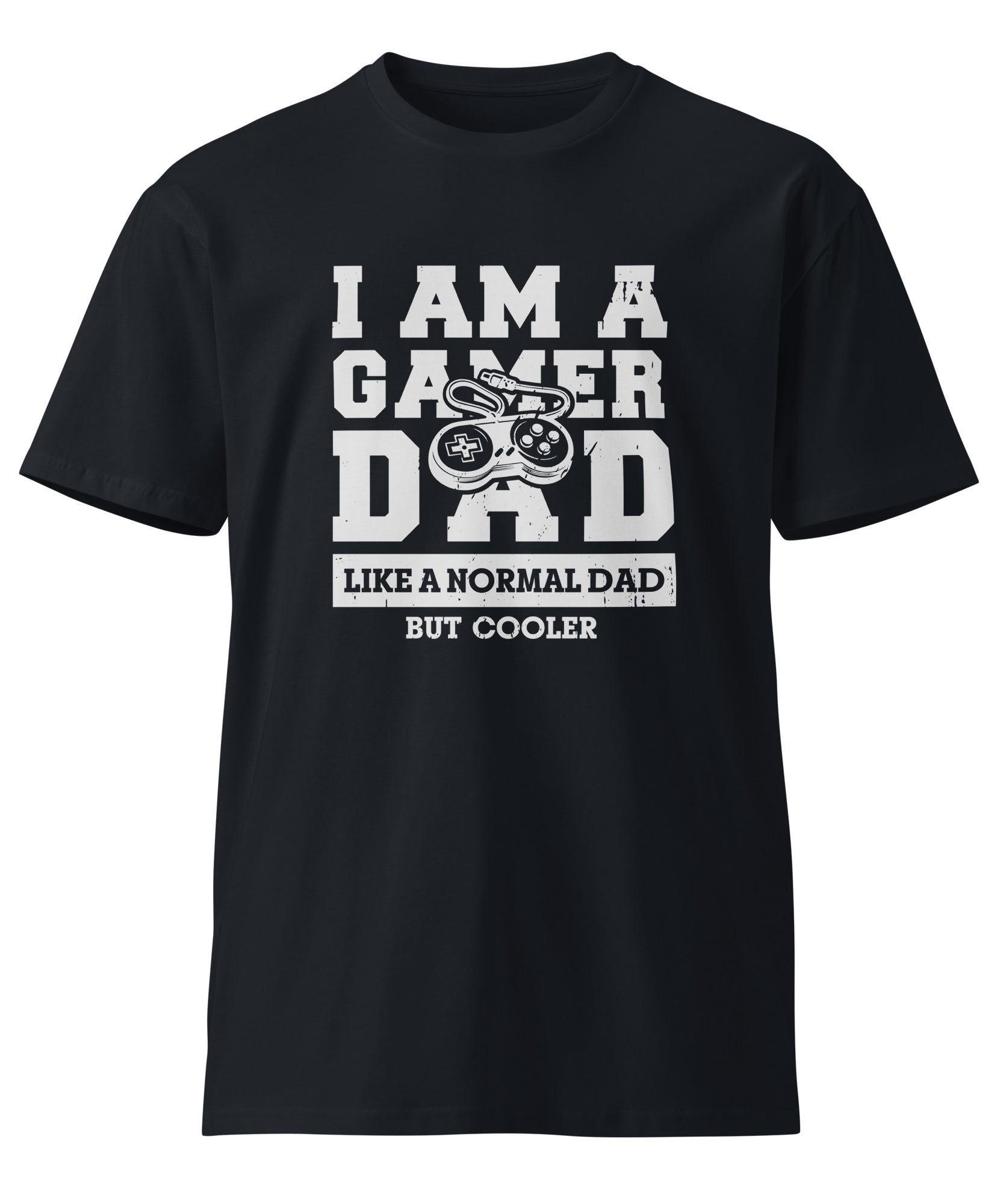 Retro Gamer Dad Premium Cotton T-Shirt | Gallory Hive