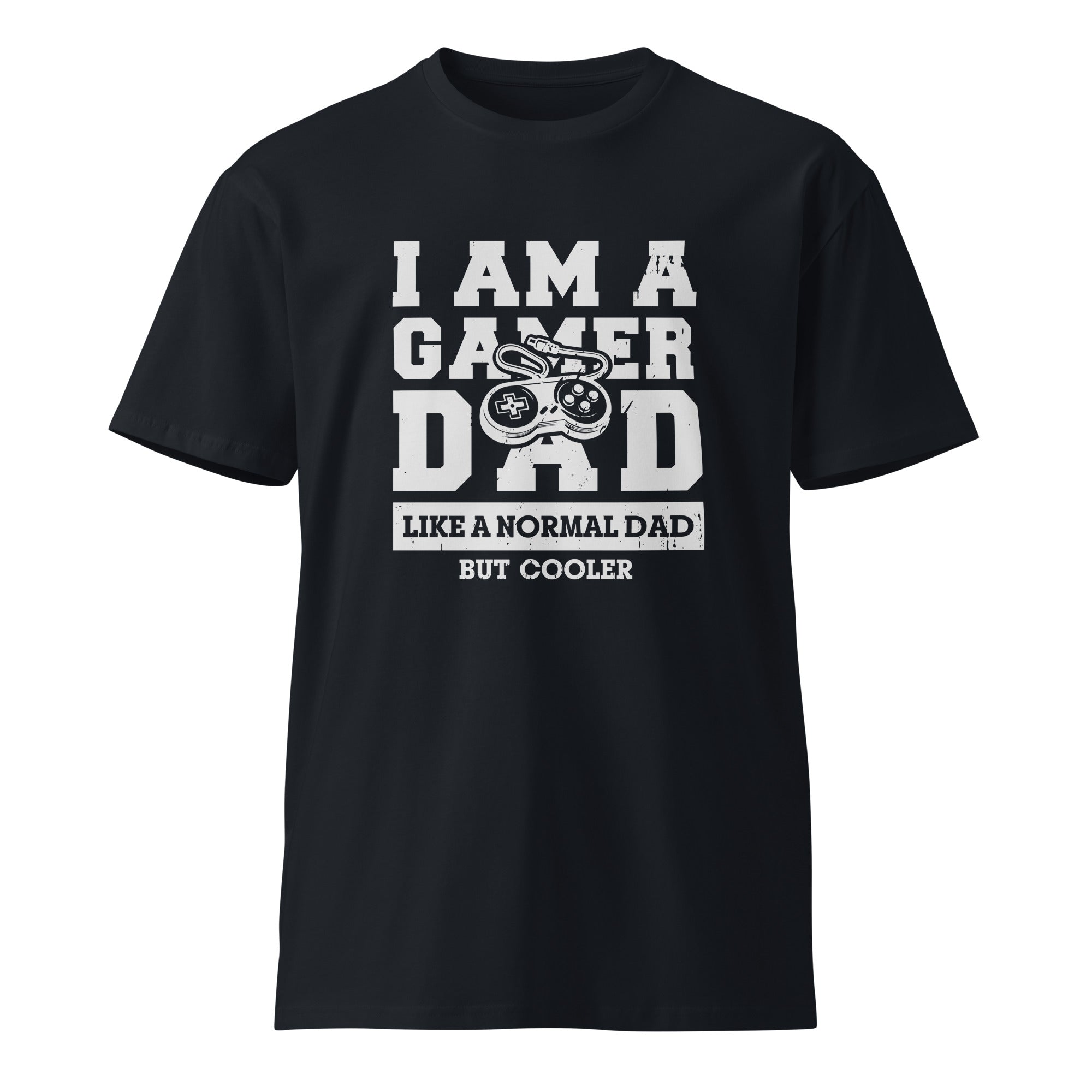 Retro Gamer Dad Premium Cotton T-Shirt | Gallory Hive