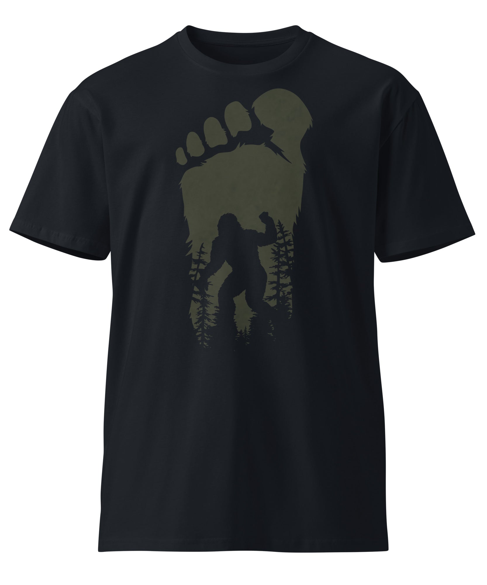 Bigfoot Shadow Art Unisex Graphic T-Shirt | Gallory Hive