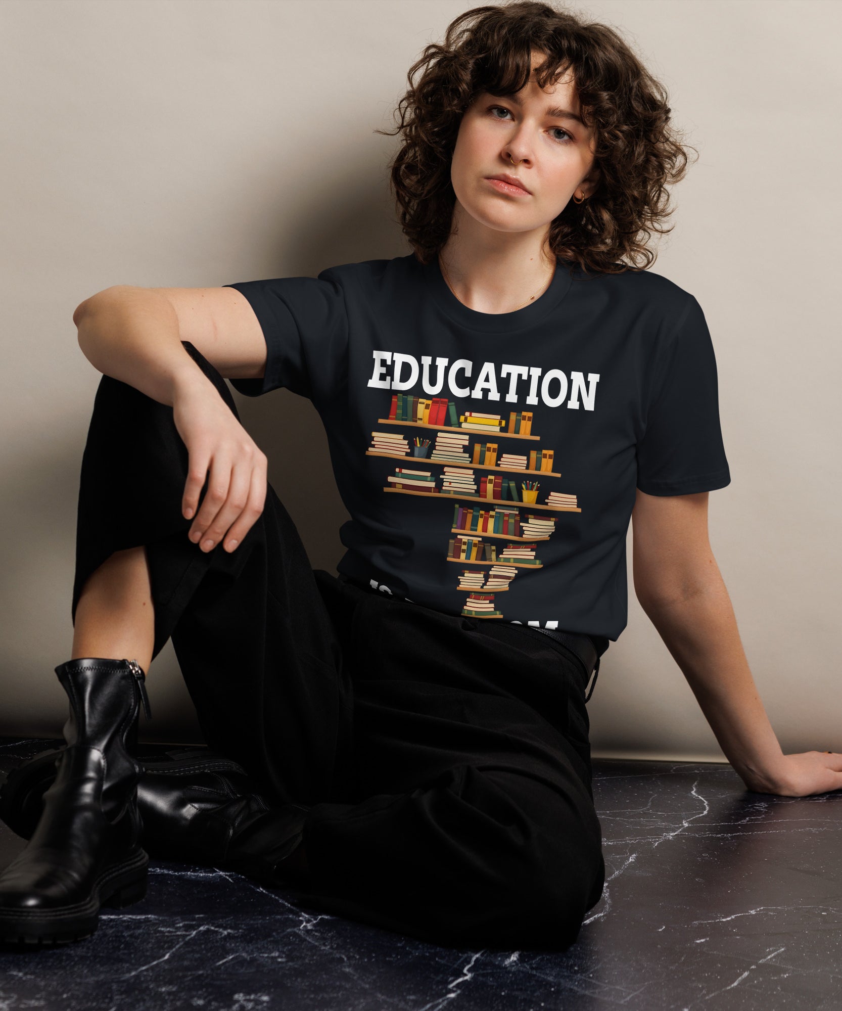 Education Is Freedom Unisex Premium T-Shirt | Gallory Hive