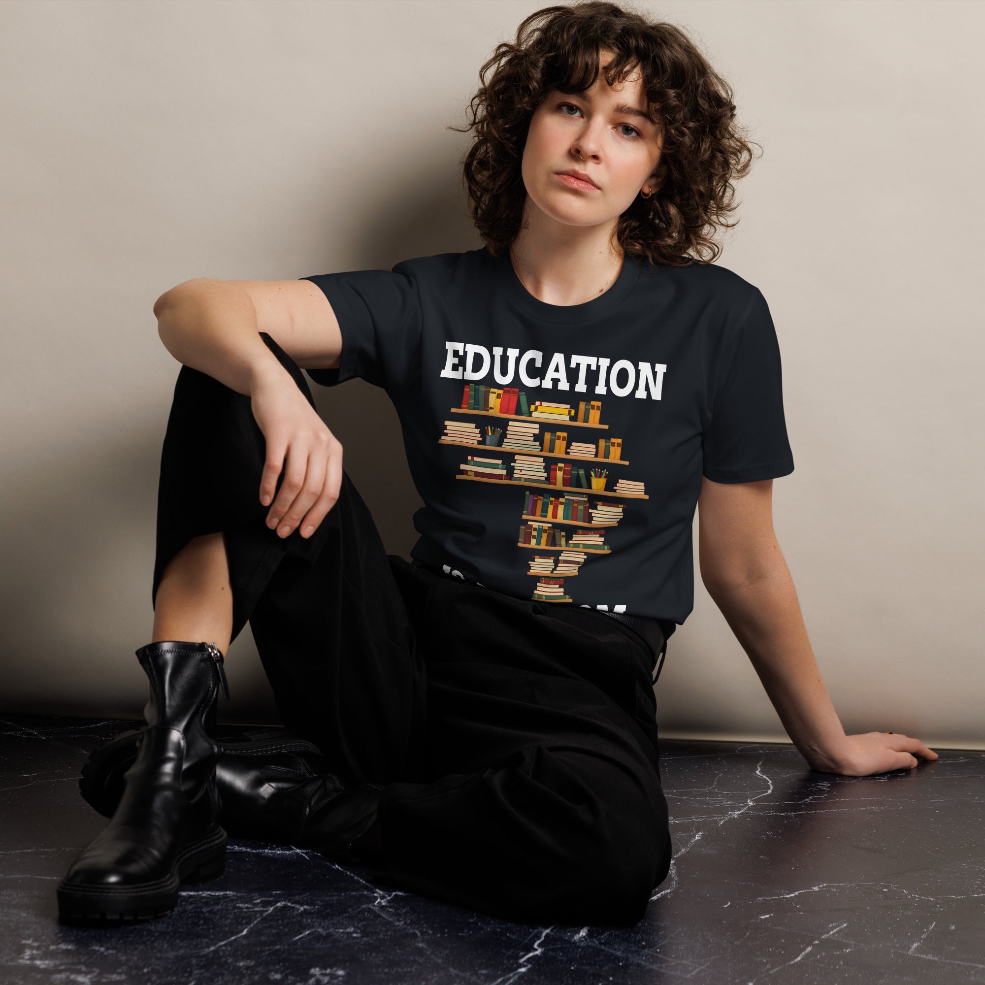 Education Is Freedom Unisex Premium T-Shirt | Gallory Hive
