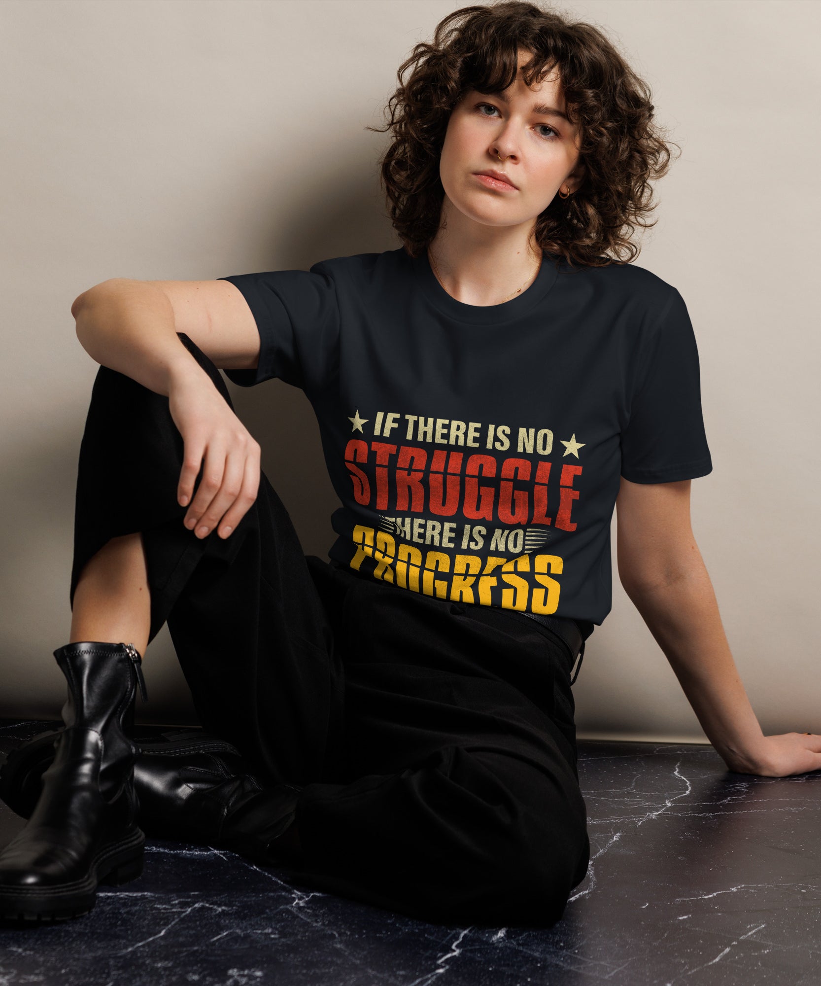 Motivational Quote Premium Unisex Cotton T-Shirt  Gallory Hive
