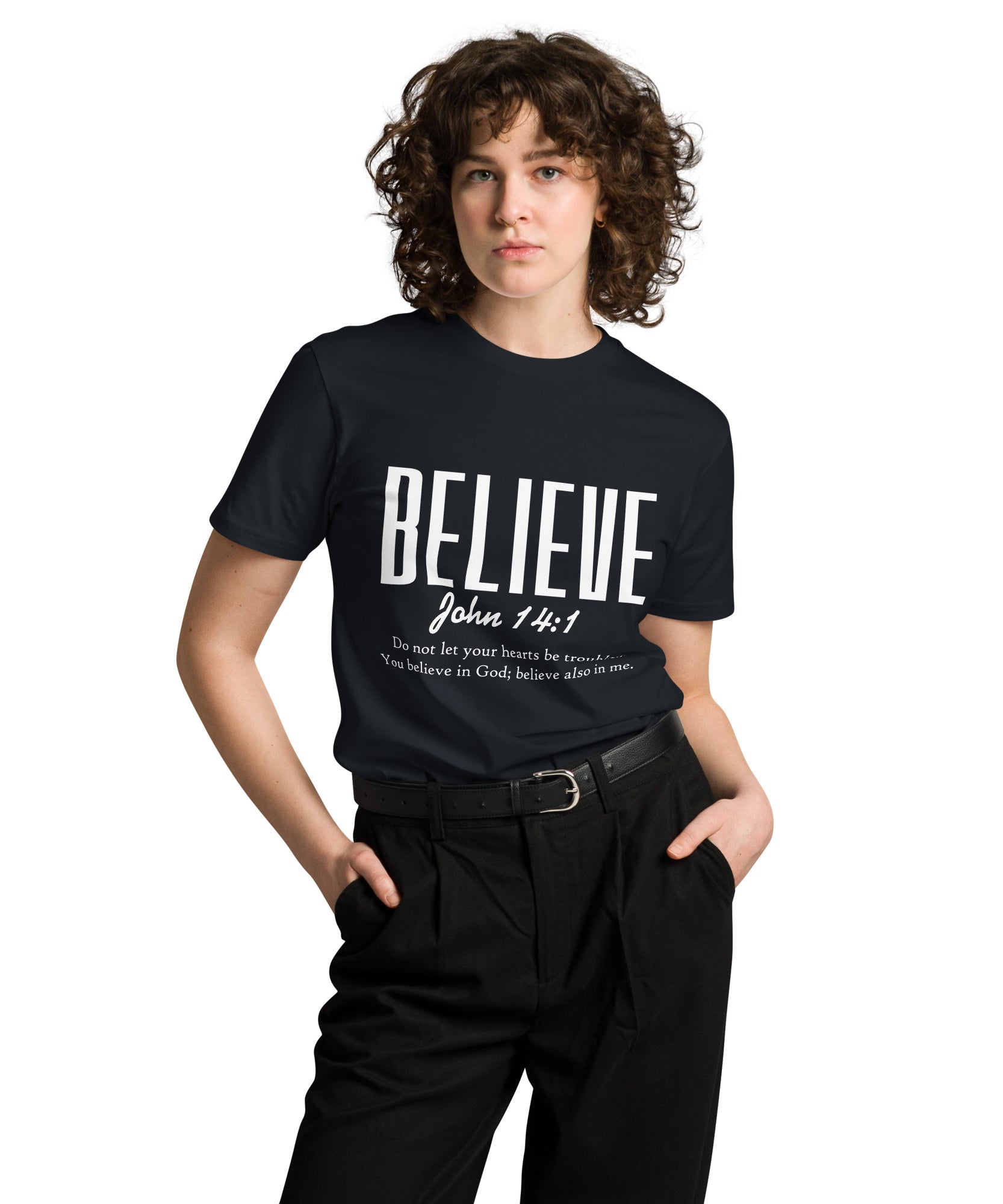 Believe Inspirational Unisex Premium Cotton T-Shirt | Gallory Hive