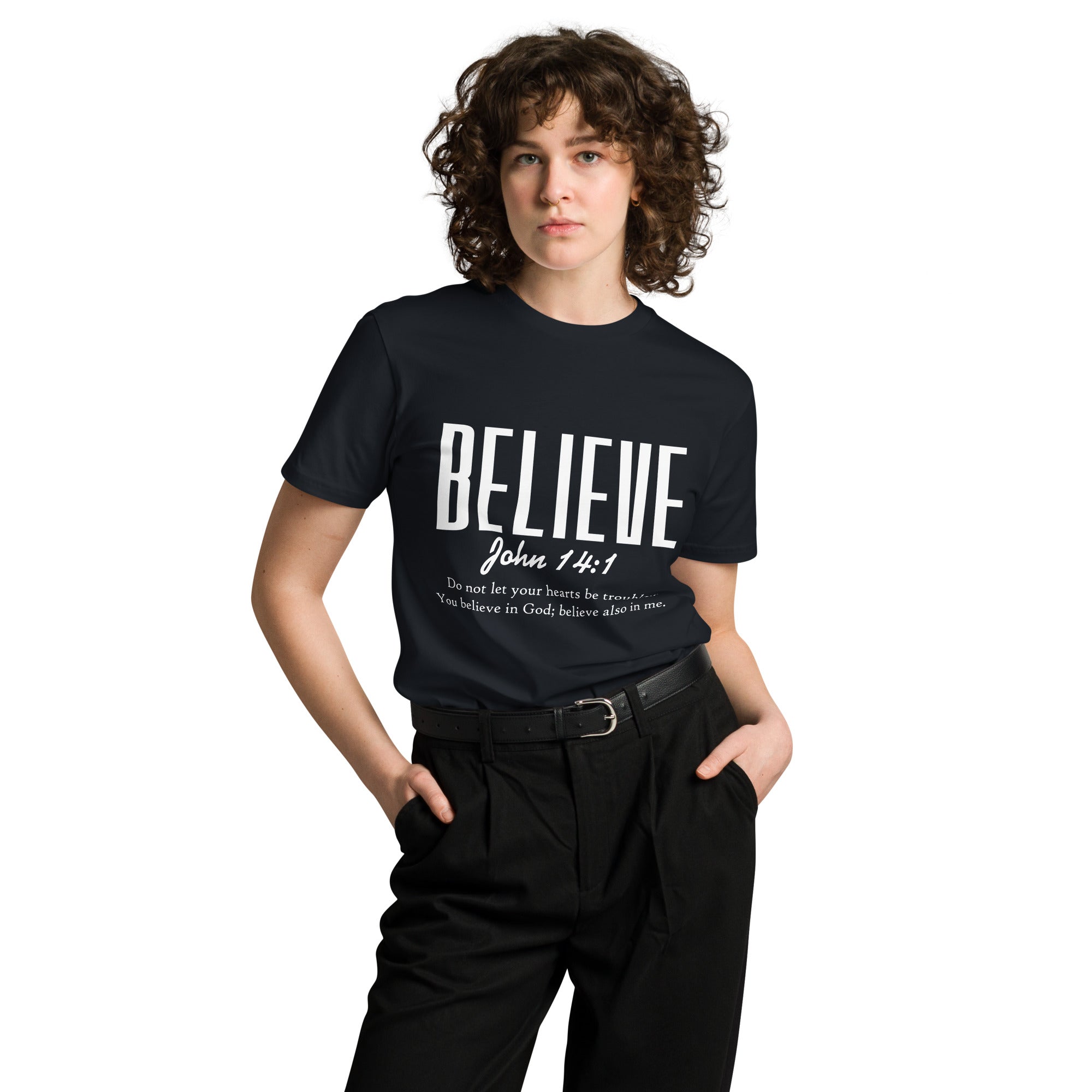 Believe Inspirational Unisex Premium Cotton T-Shirt | Gallory Hive