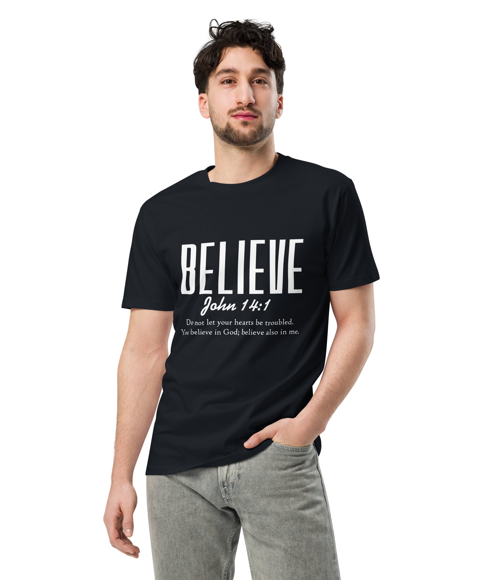 Believe Inspirational Unisex Premium Cotton T-Shirt | Gallory Hive