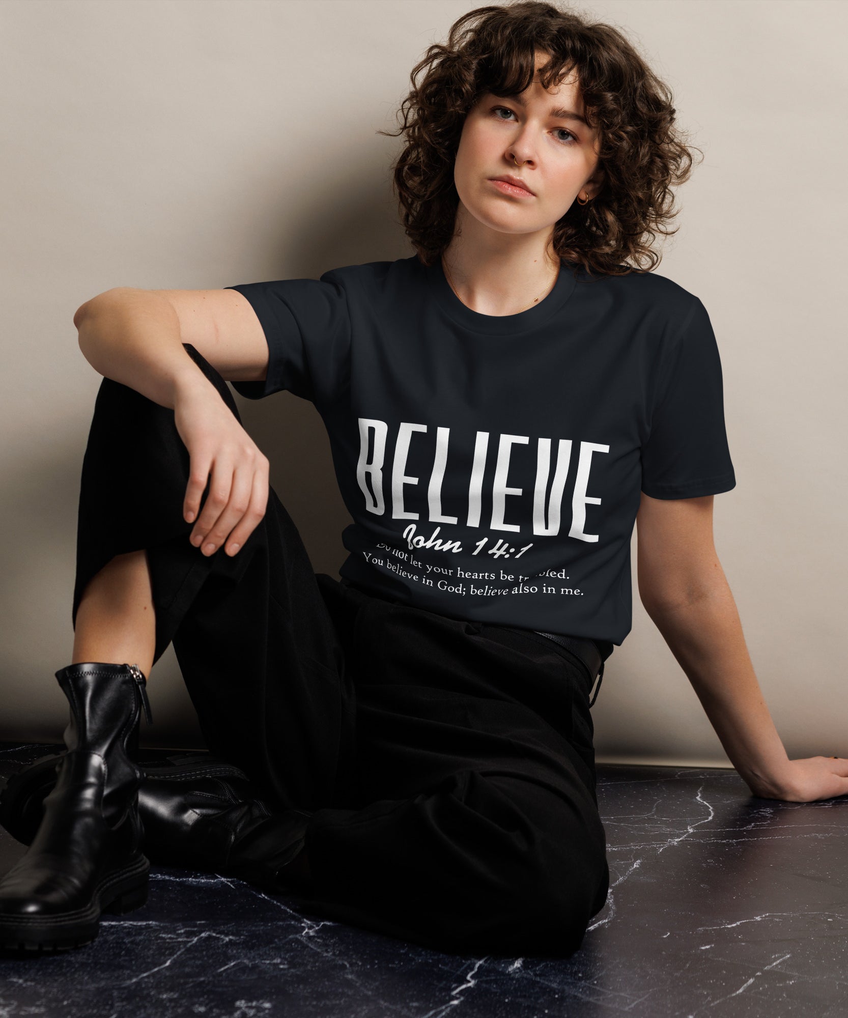 Believe Inspirational Unisex Premium Cotton T-Shirt | Gallory Hive