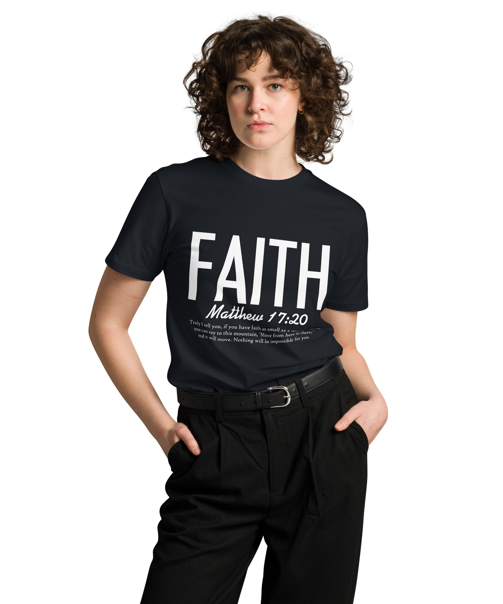 Faith Inspirational Premium Unisex Cotton T-Shirt | Gallory Hive