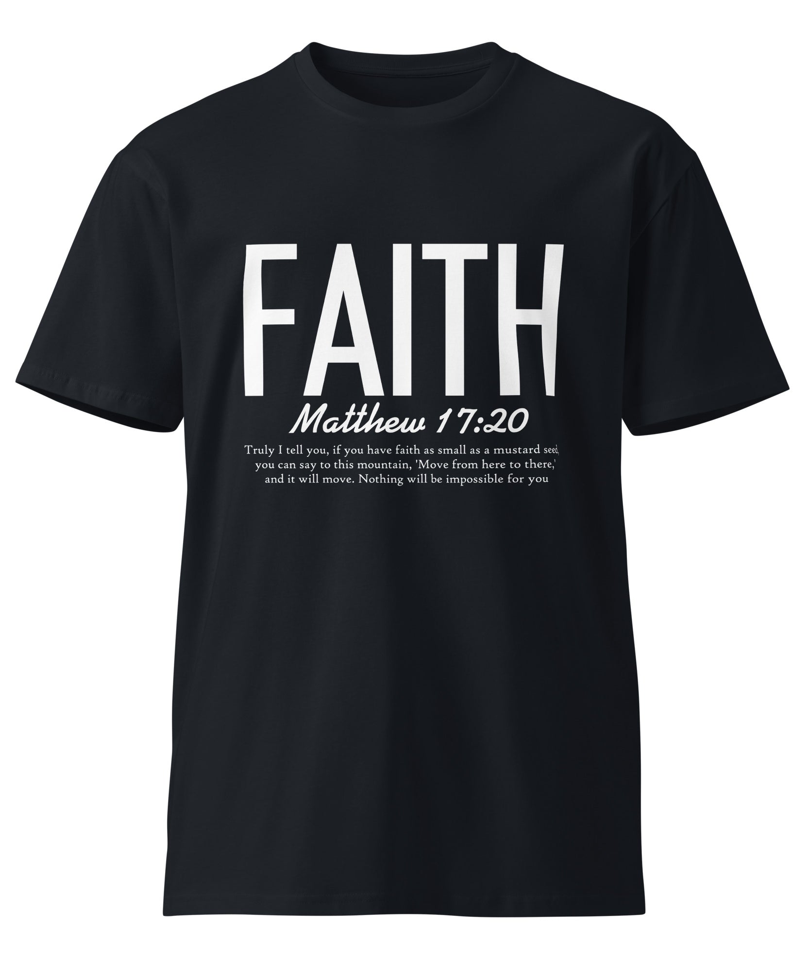 Faith Inspirational Premium Unisex Cotton T-Shirt | Gallory Hive