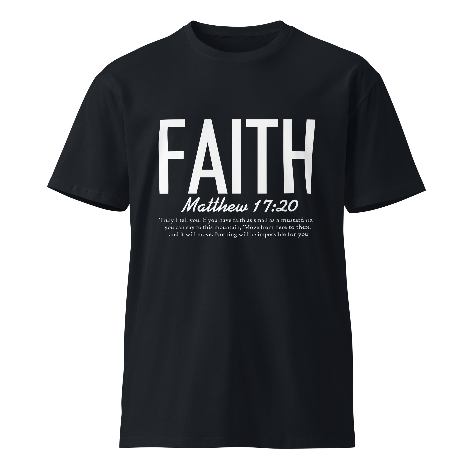 Faith Inspirational Premium Unisex Cotton T-Shirt | Gallory Hive