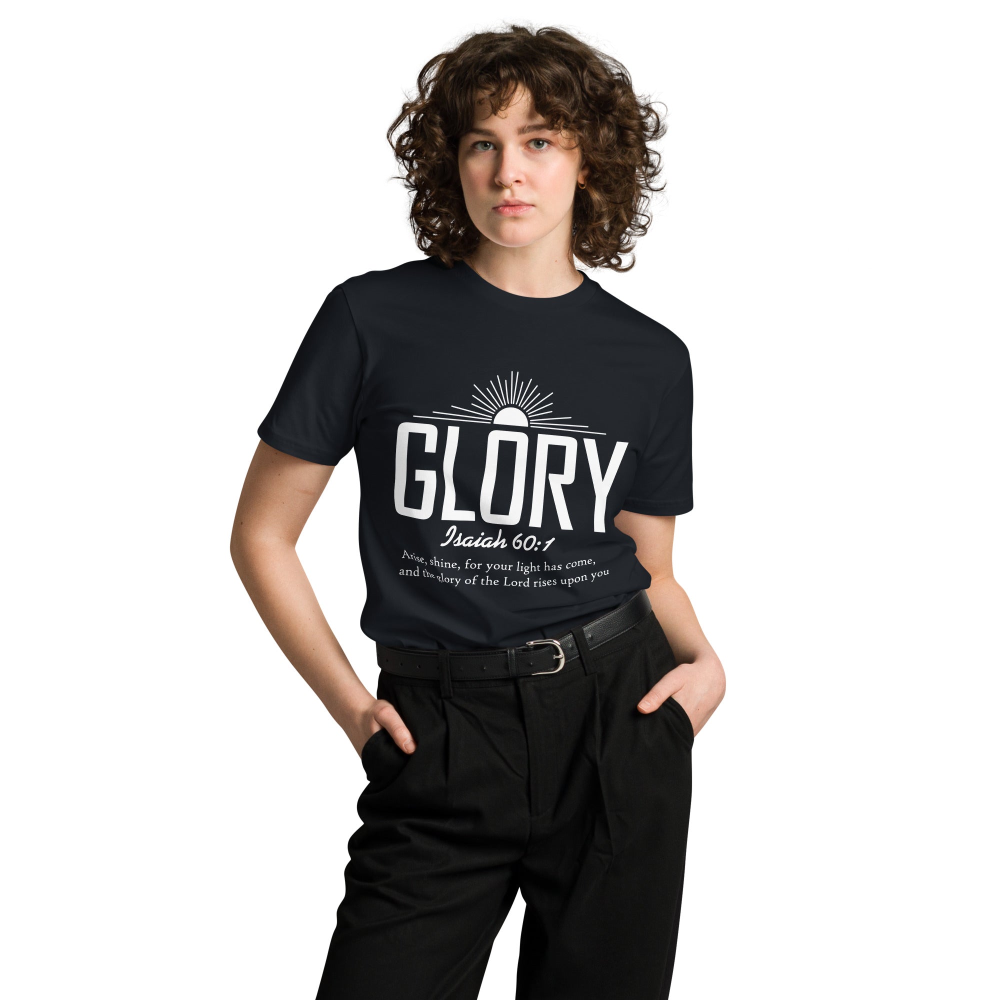 Glory Faith Inspirational Premium Unisex Cotton T-Shirt | Gallory Hive