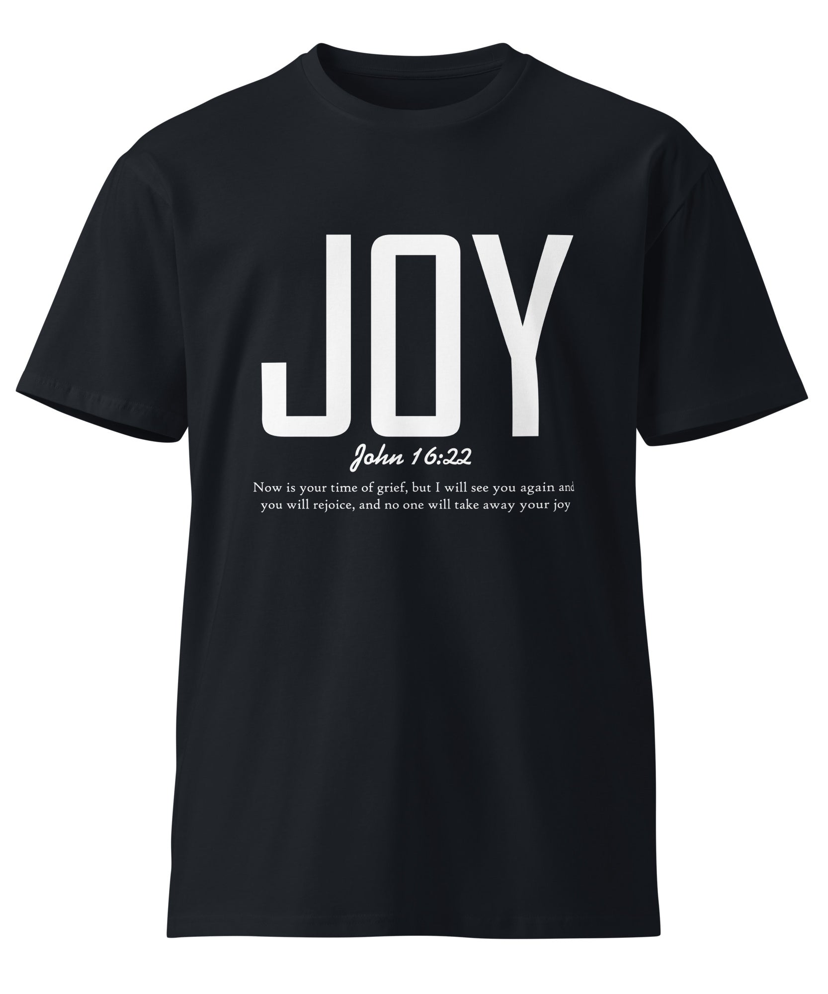 Joy Faith Inspirational Premium Unisex Cotton T-Shirt | Gallory Hive