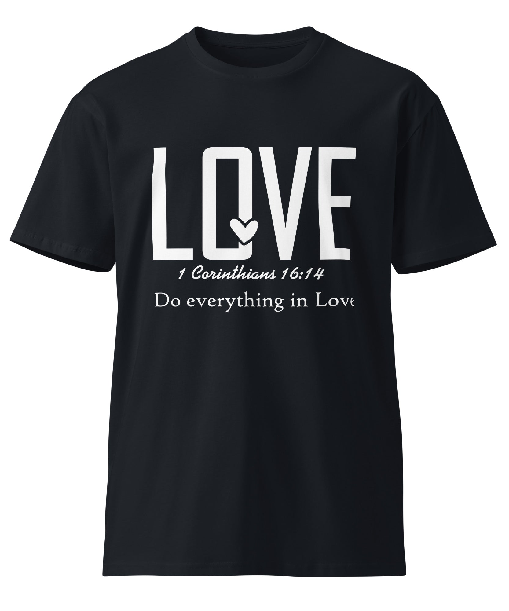 Love Faith Inspirational Premium Unisex Cotton T-Shirt | Gallory Hive