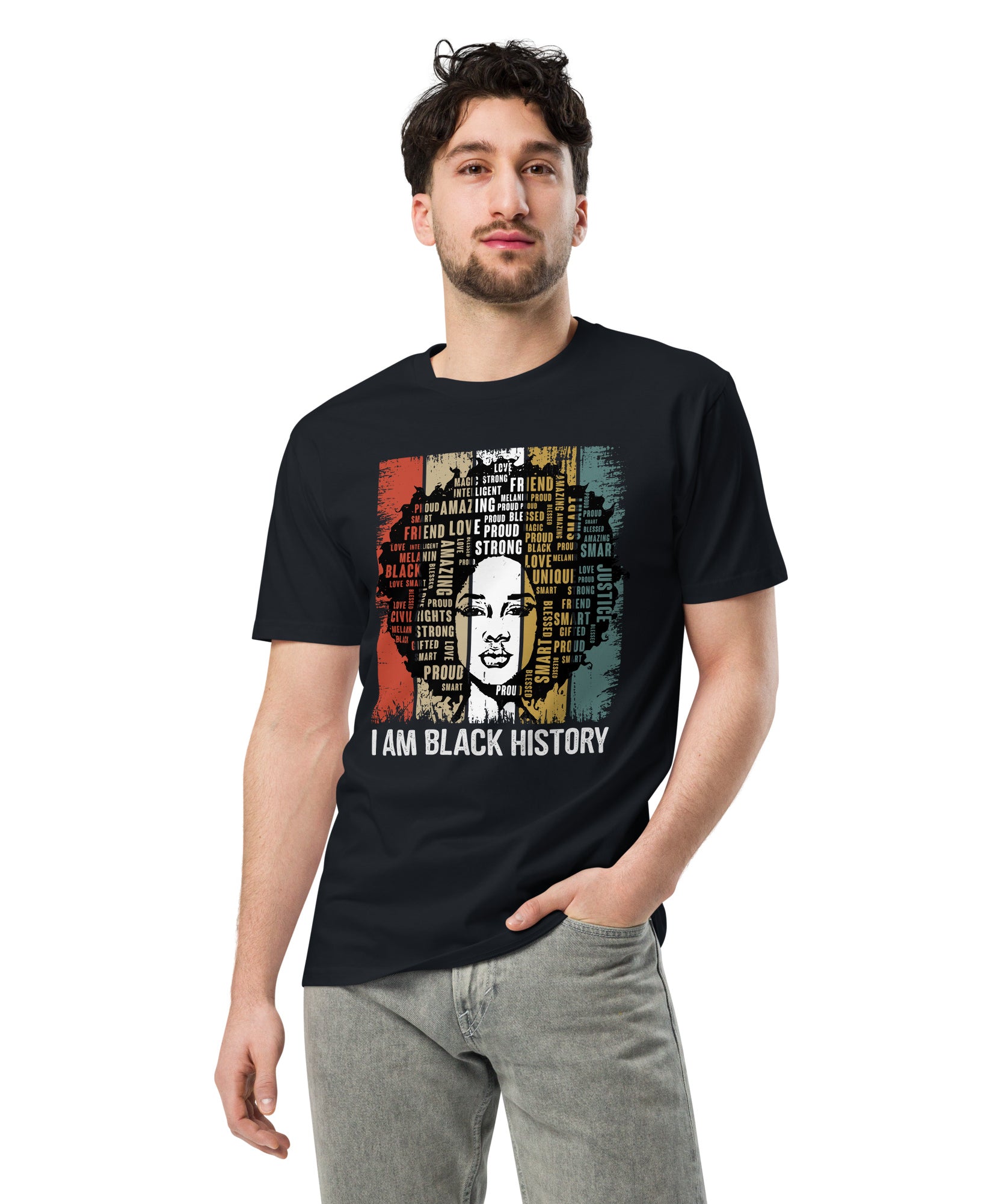 Black History Pride Premium Unisex Cotton T-Shirt | Gallory Hive
