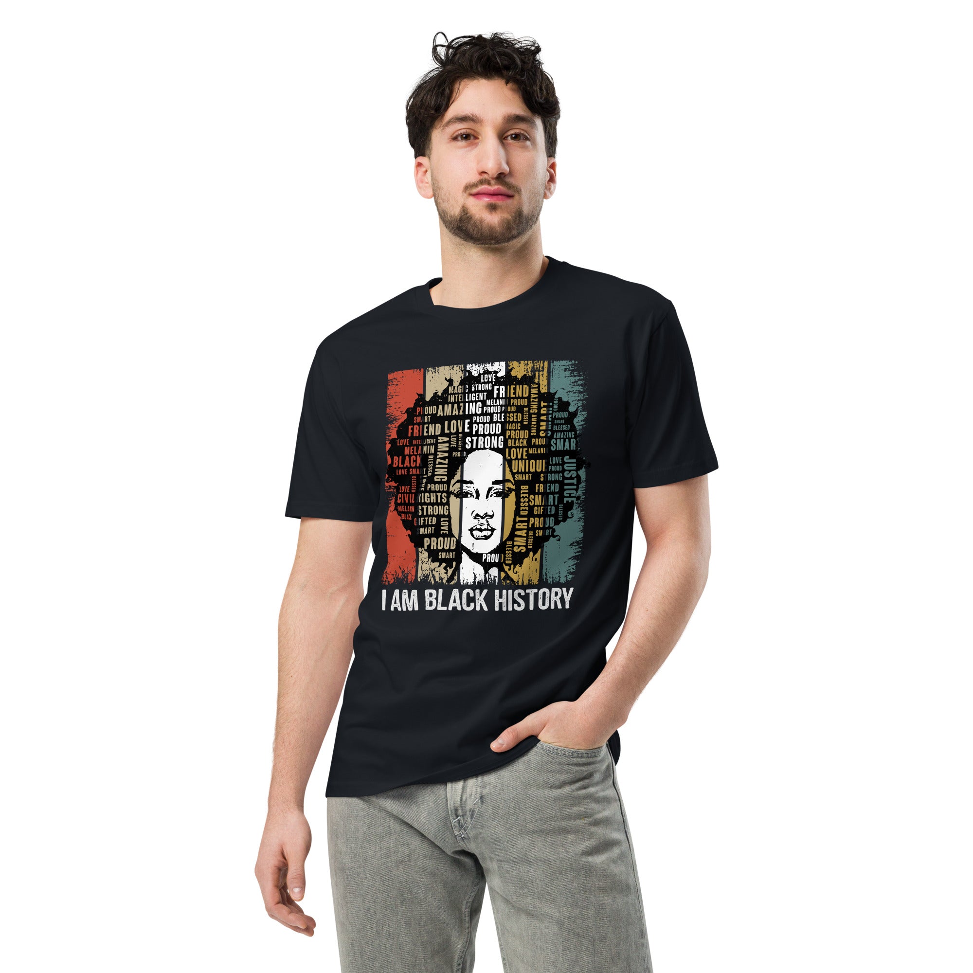Black History Pride Premium Unisex Cotton T-Shirt | Gallory Hive