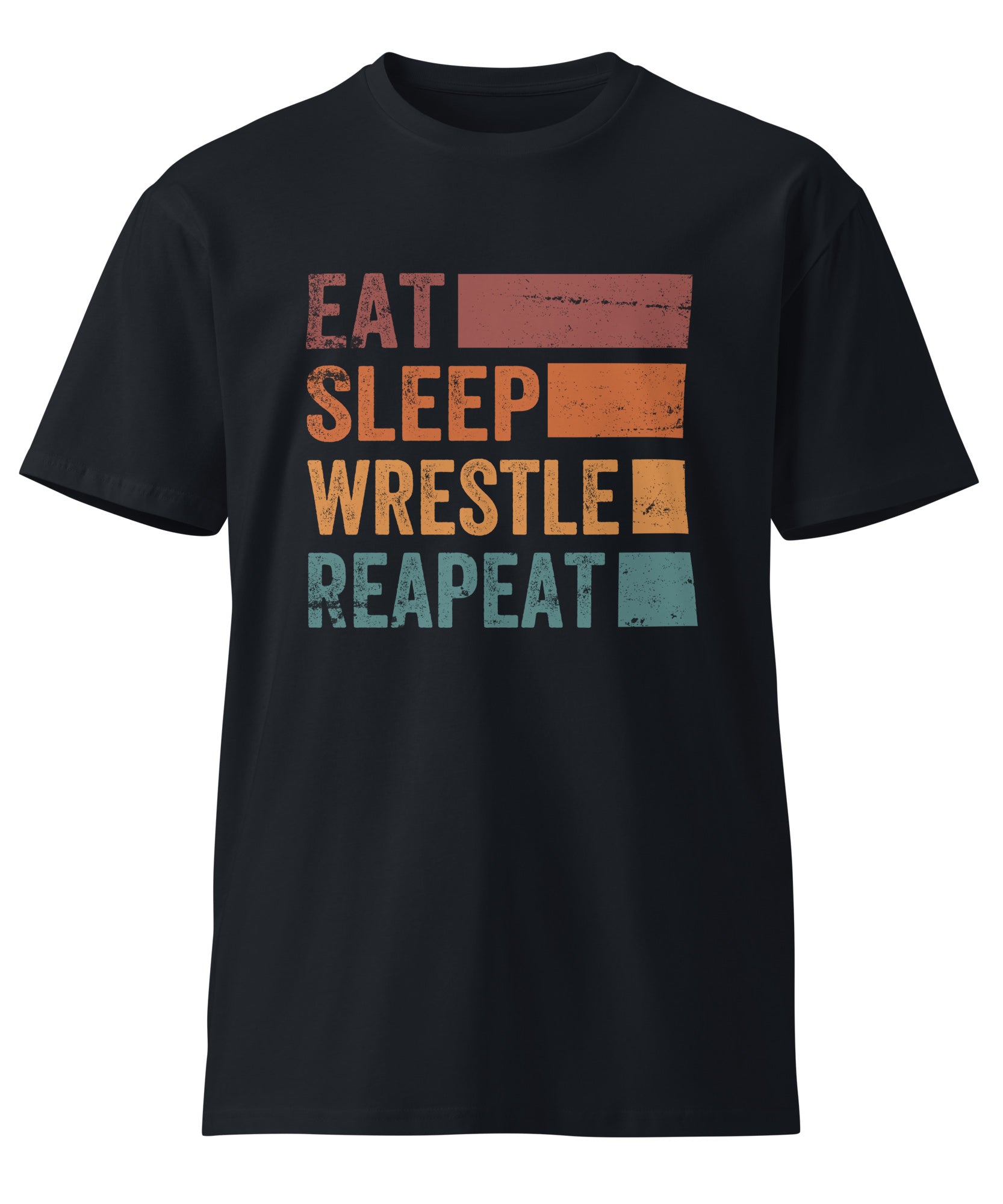 Eat Sleep Wrestle Repeat Wrestling Unisex Premium T-Shirt | Gallory Hive