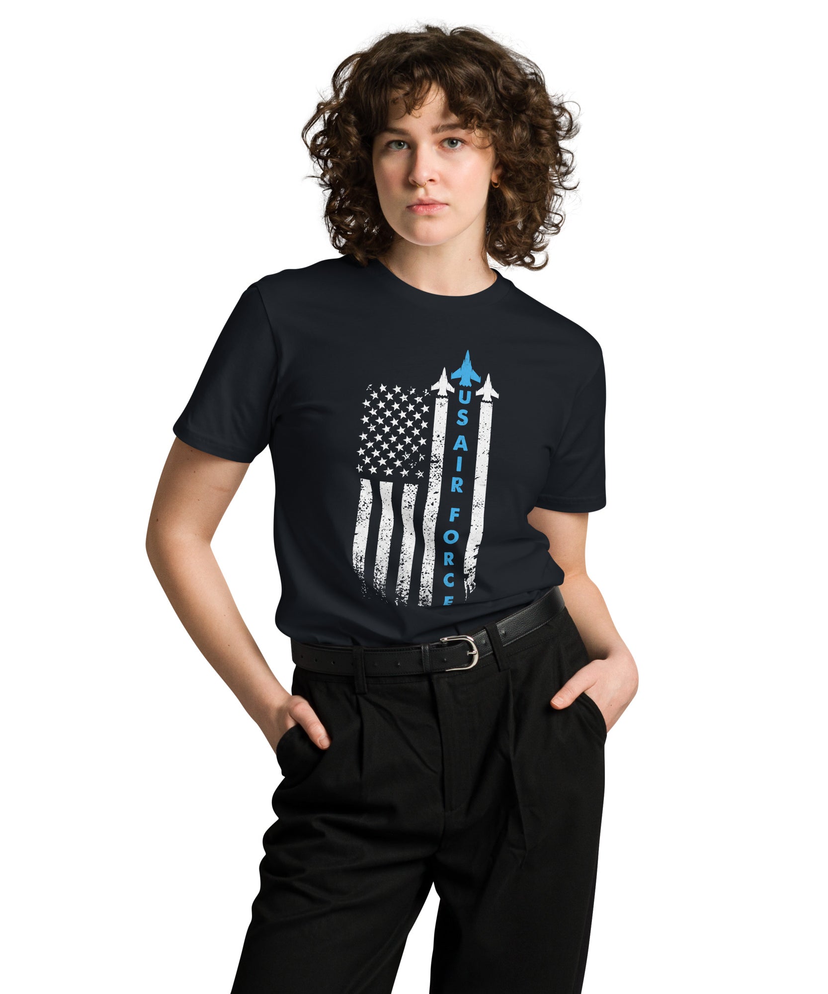 US Air Force Patriotic Cotton Unisex T-Shirt | Gallory Hive