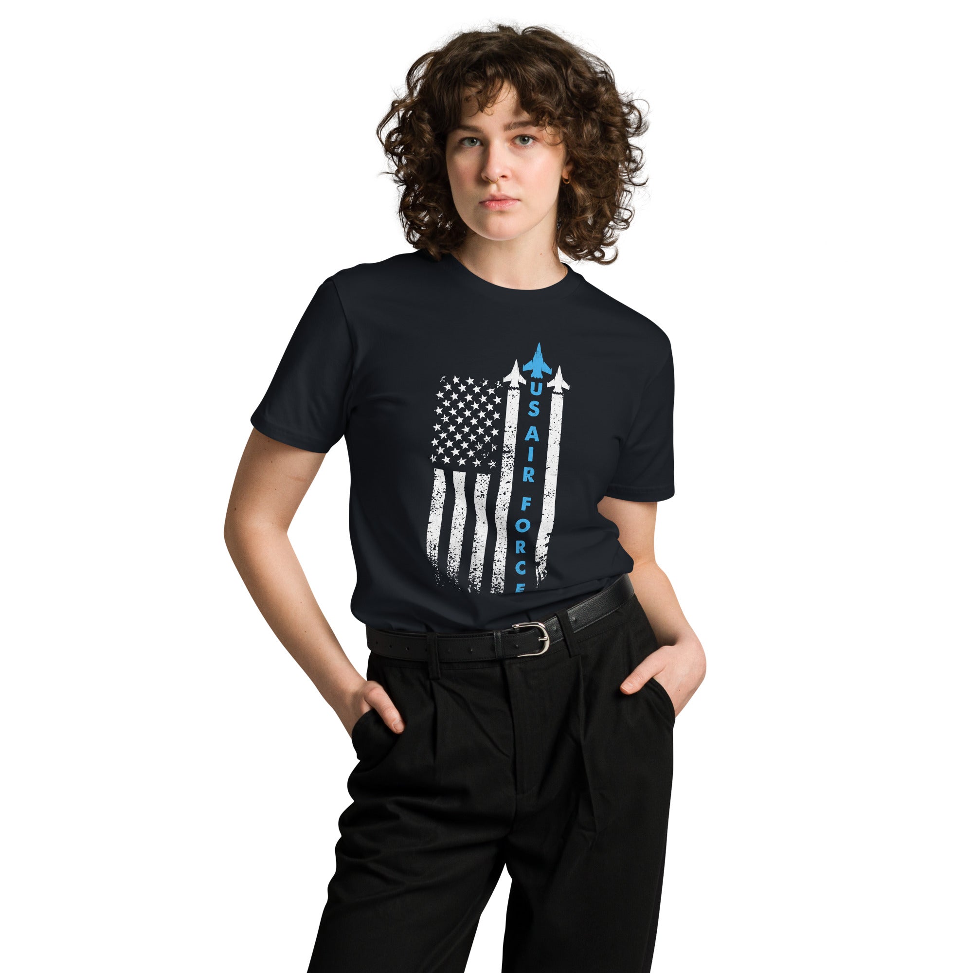 US Air Force Patriotic Cotton Unisex T-Shirt | Gallory Hive