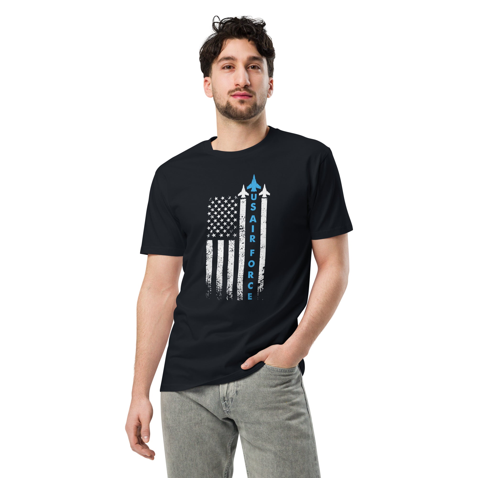 US Air Force Patriotic Cotton Unisex T-Shirt | Gallory Hive