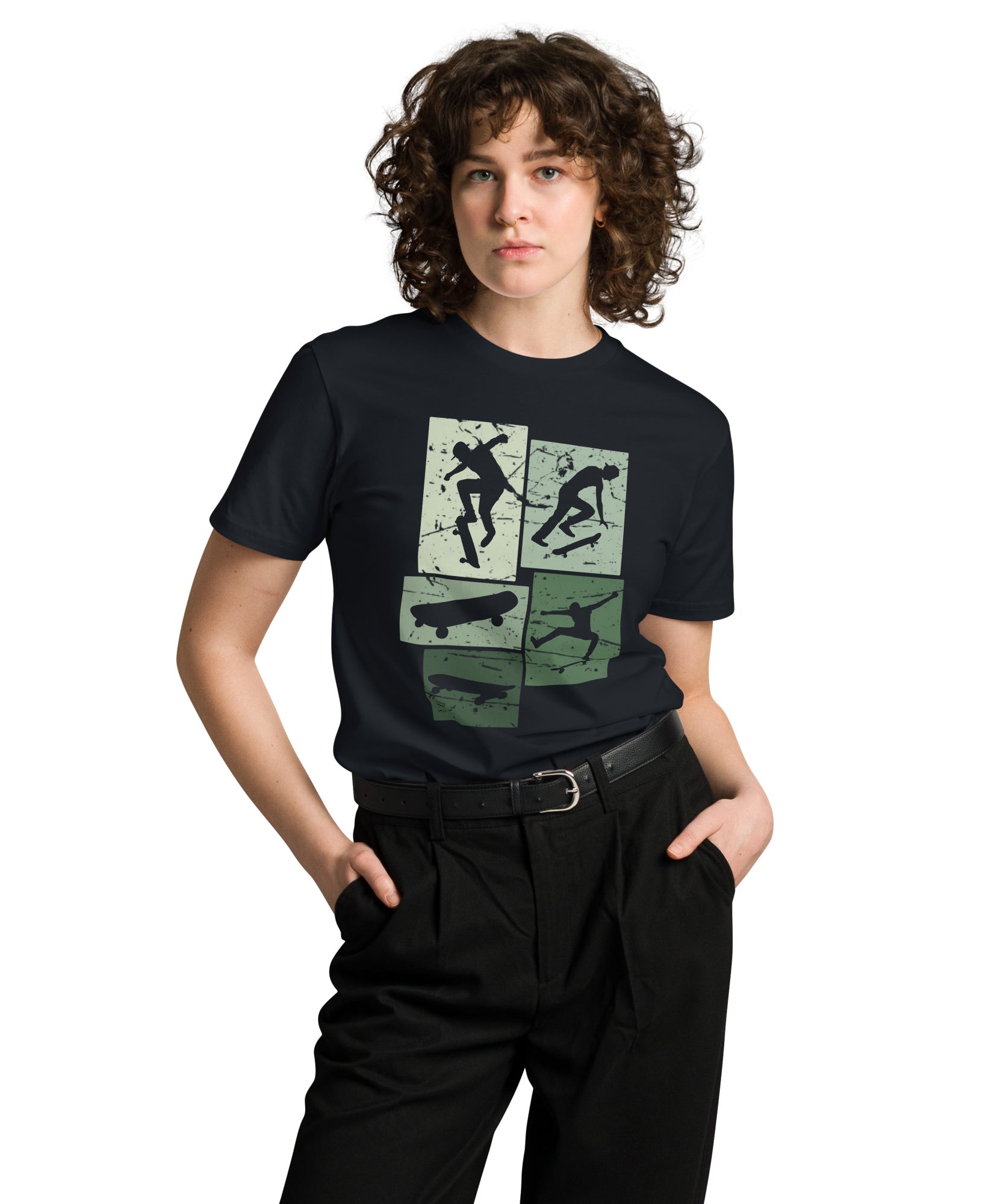 Vintage Skateboarding Cotton Premium T-Shirt | Gallory Hive
