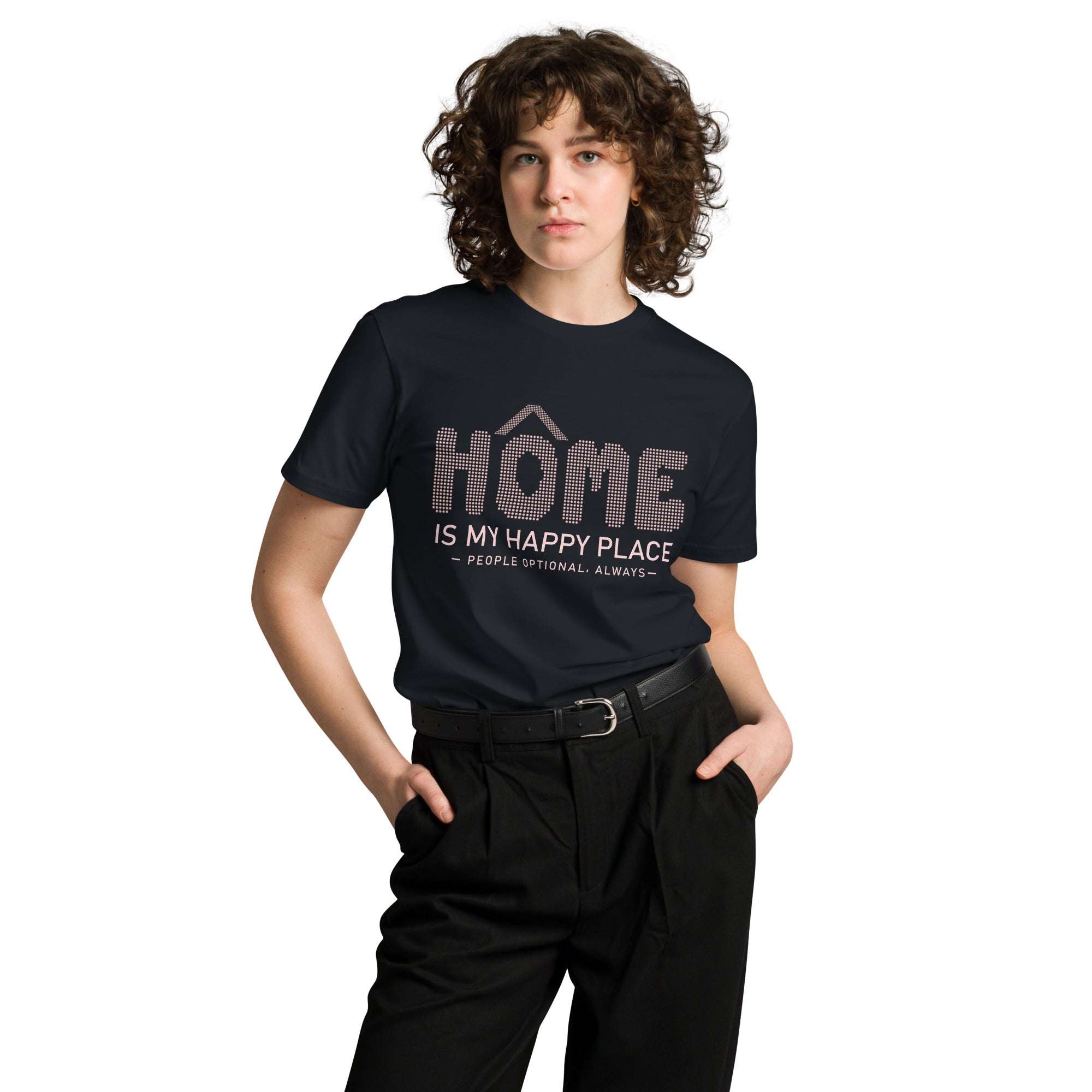 Introvert Homebody Premium Cotton T-Shirt | Gallory Hive