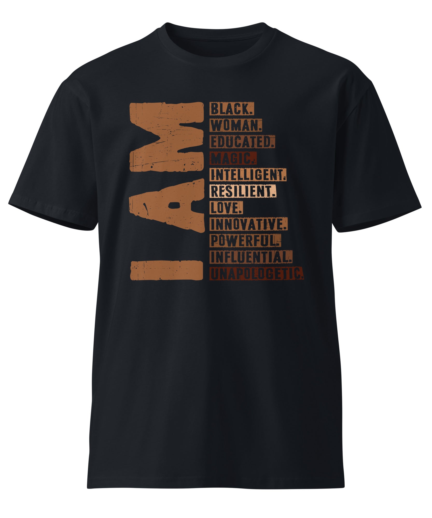 Powerful Black Woman Quote Premium Cotton T-Shirt | Gallory Hive
