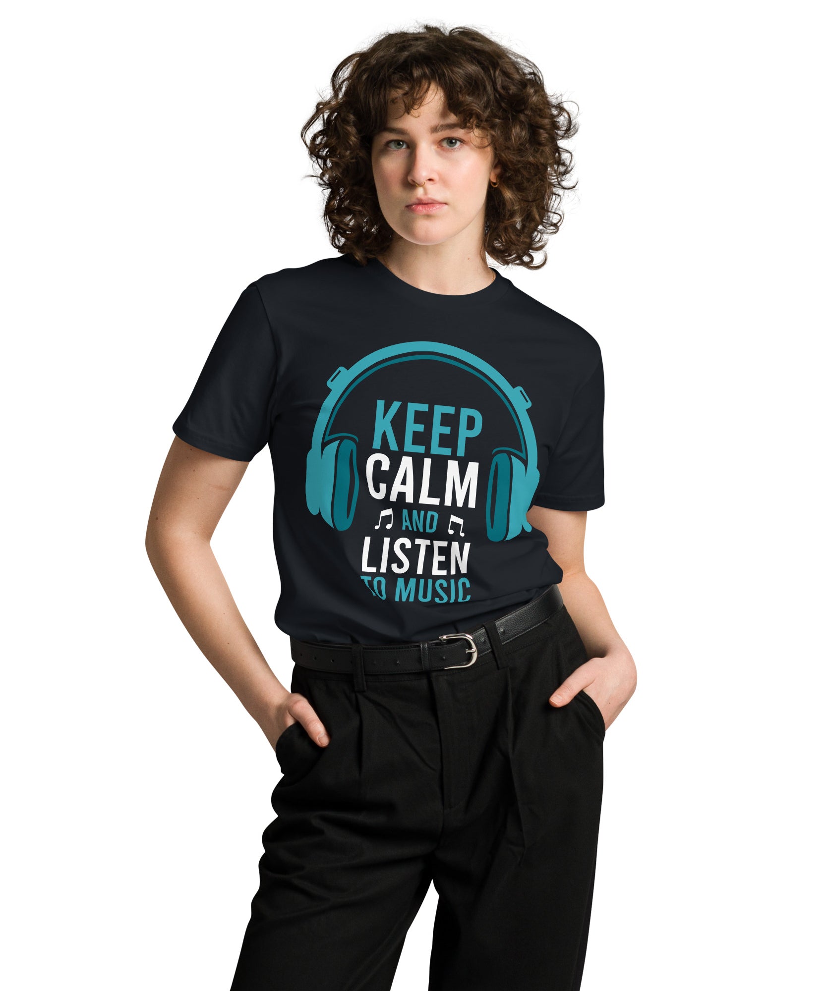 Keep Calm Listen Music Lover T-Shirt | Gallory Hive