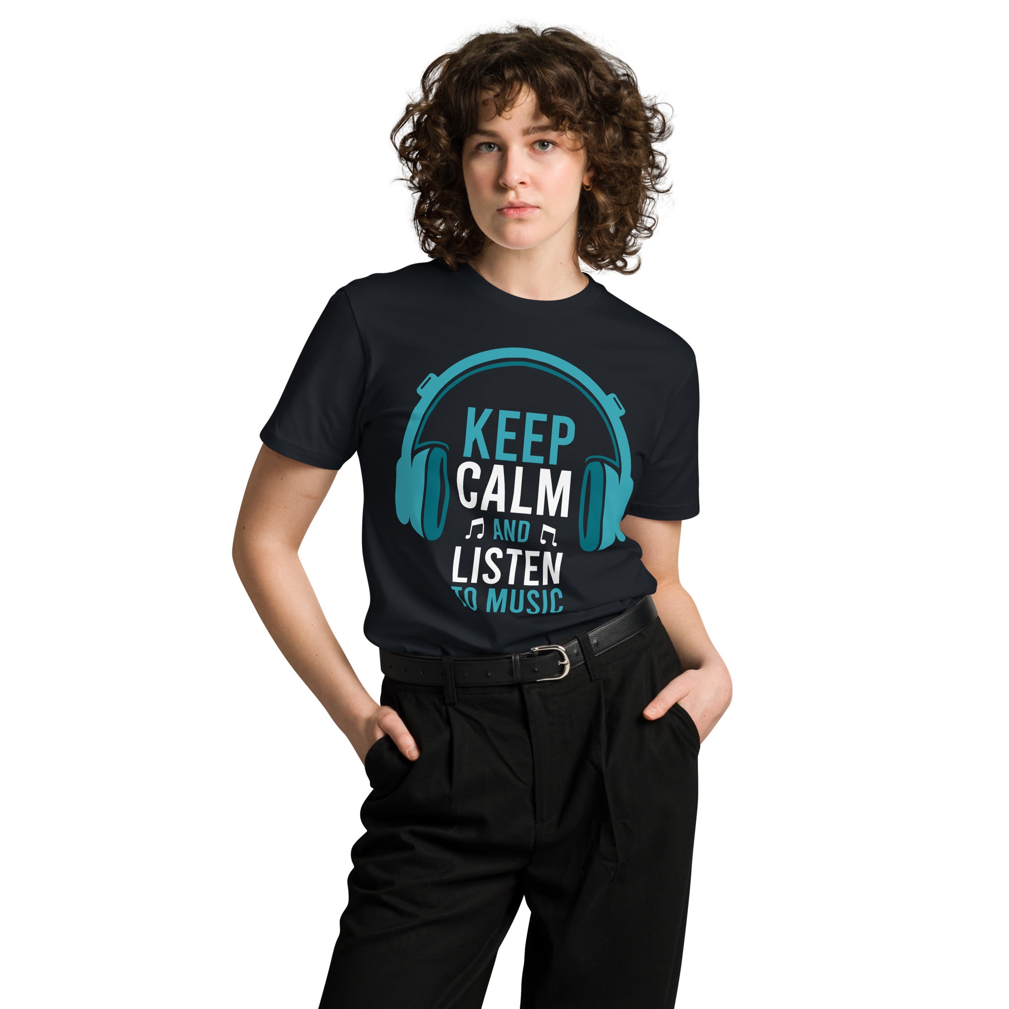 Keep Calm Listen Music Lover T-Shirt | Gallory Hive