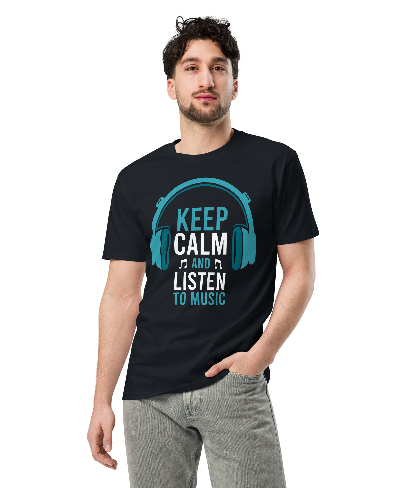 Keep Calm Listen Music Lover T-Shirt | Gallory Hive